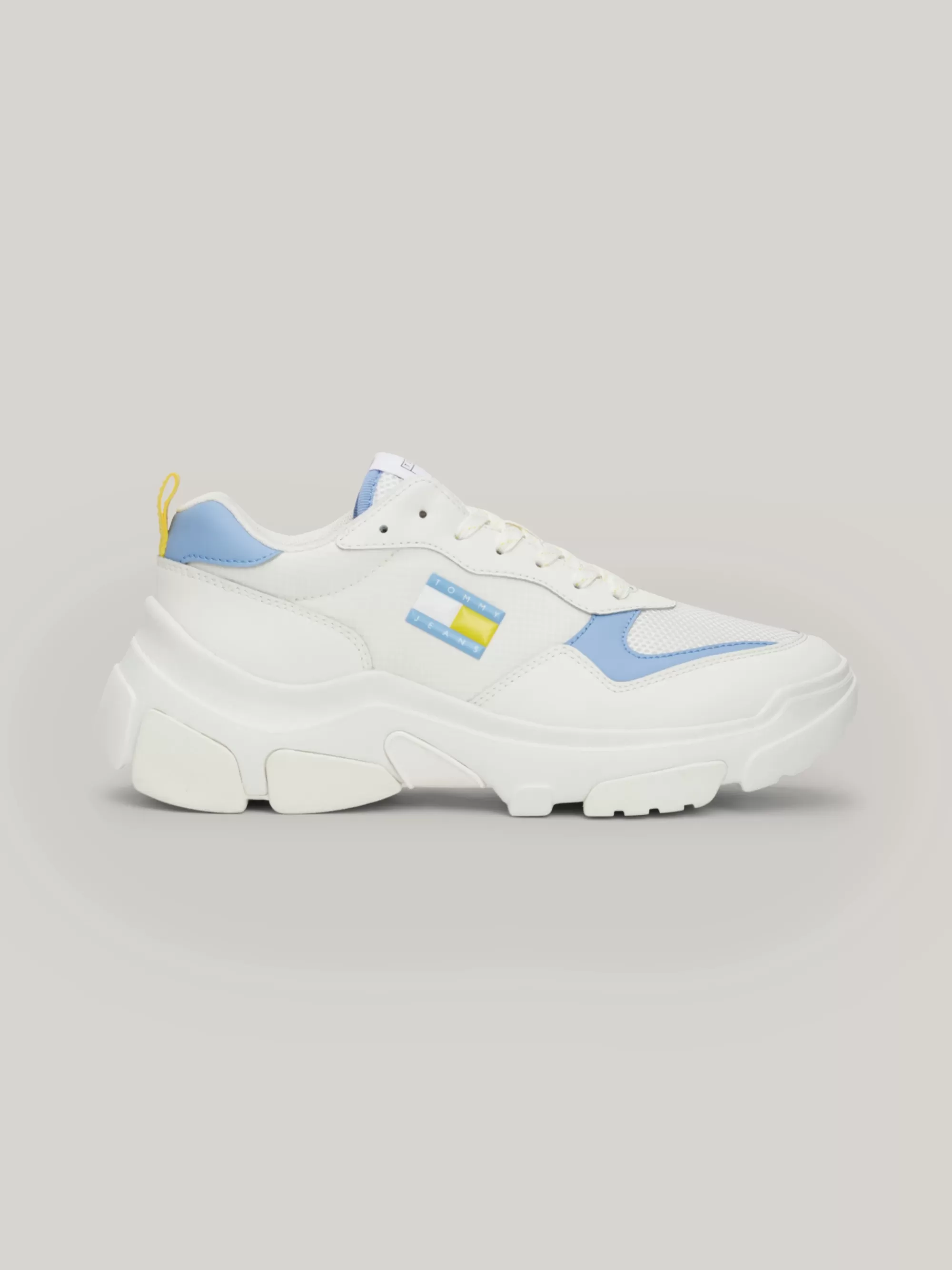 Sneakers*Tommy Hilfiger Lichtgewicht Hybride Hardloopsneaker Van Leer WESTSIDE BLUE