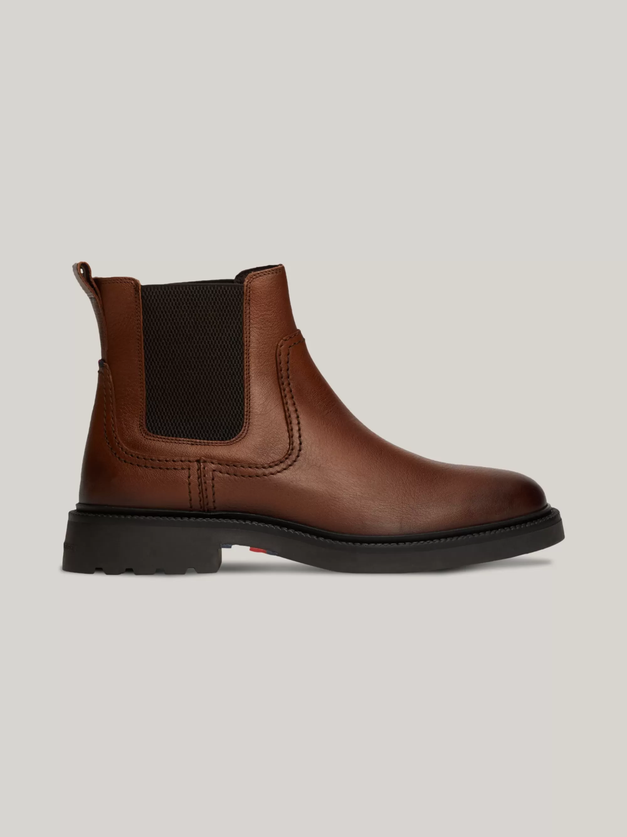 Chelsea Boots | Laarzen*Tommy Hilfiger Lichtgewicht Leren Chelsea Boot WINTER COGNAC
