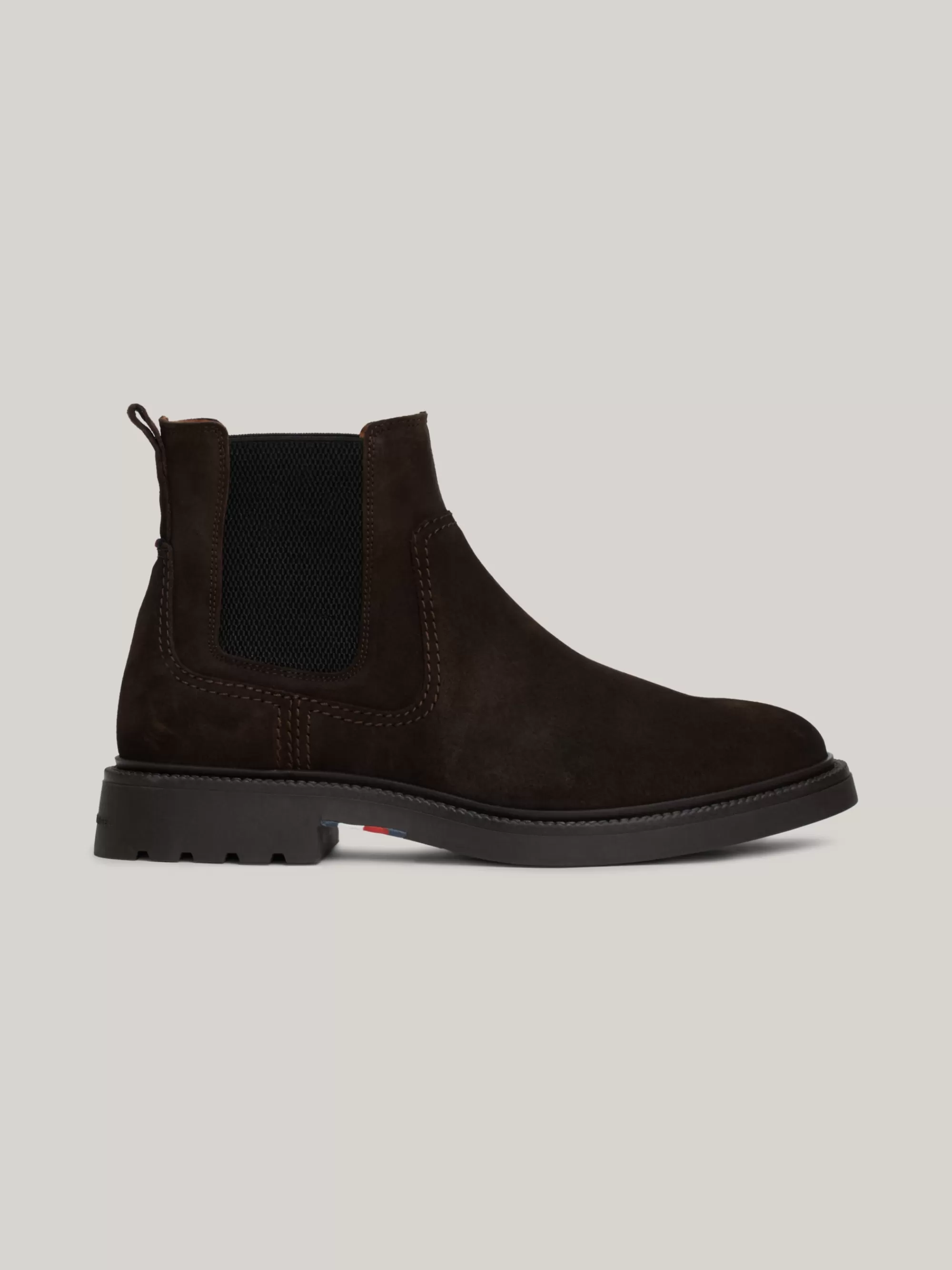 Chelsea Boots | Laarzen*Tommy Hilfiger Lichtgewicht Suède Chelsea Boot DARK COFFEE