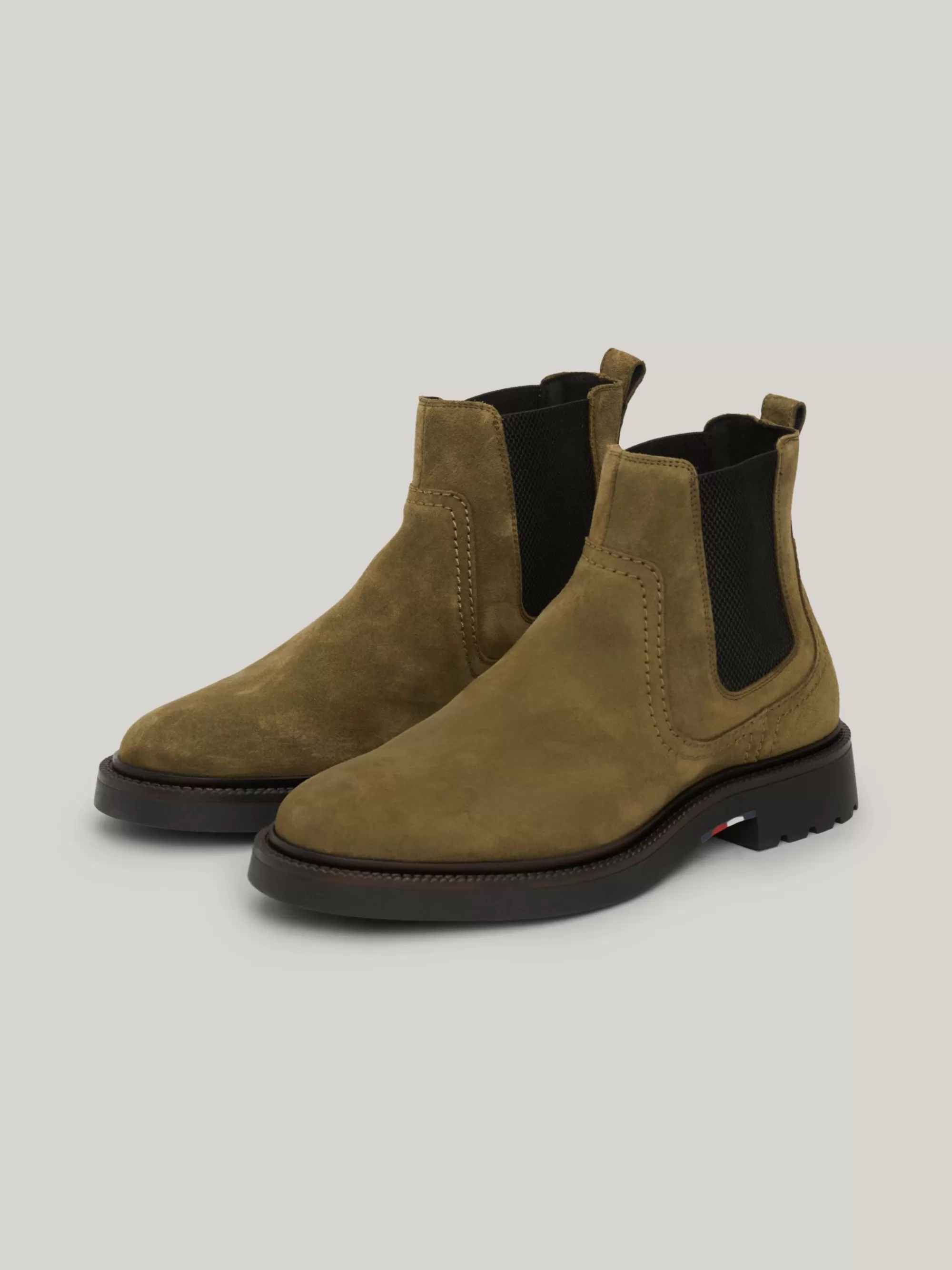 Chelsea Boots | Laarzen*Tommy Hilfiger Lichtgewicht Suède Chelsea Boot UTILITY OLIVE