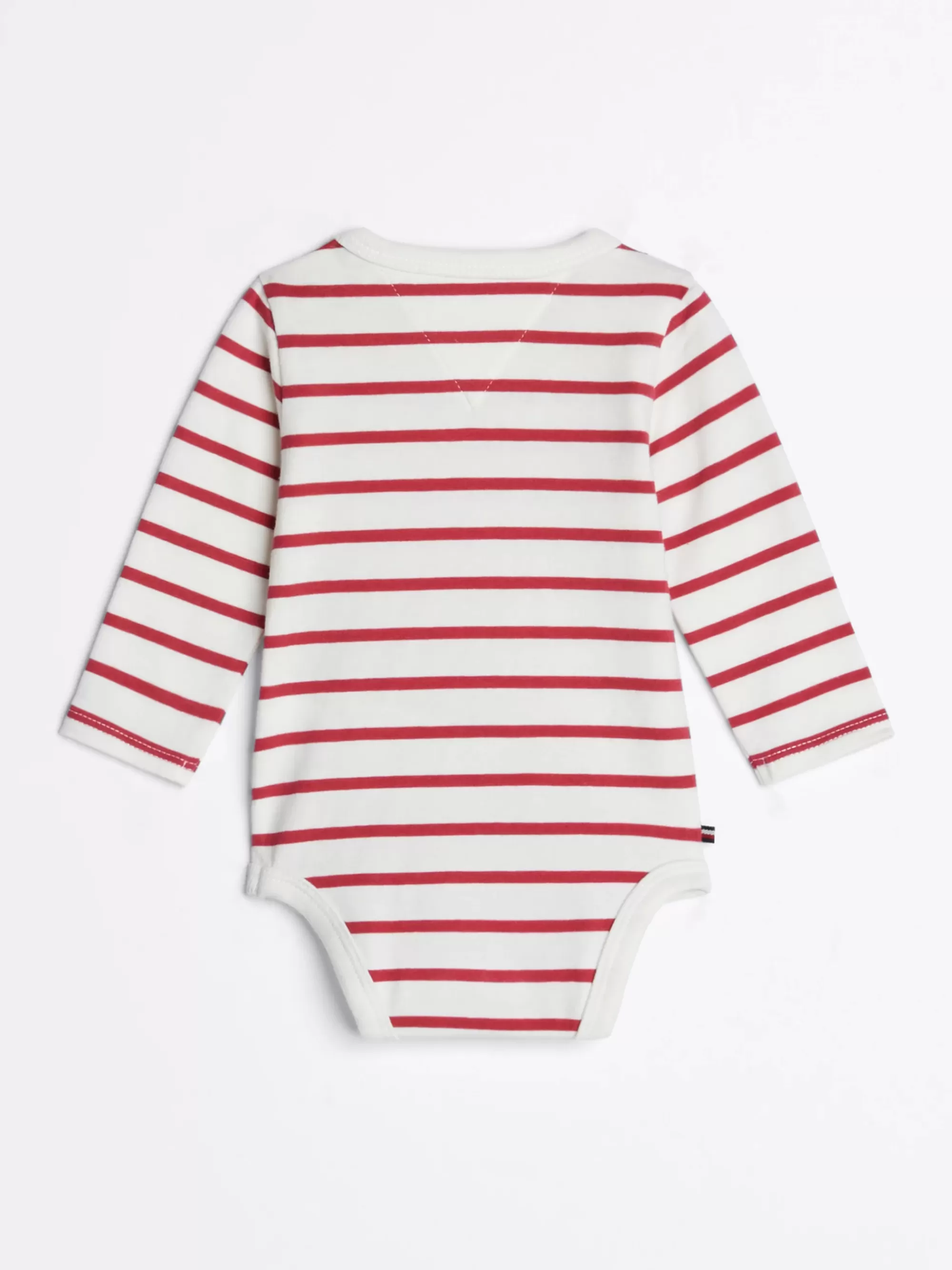 Meisjes | Jongens*Tommy Hilfiger Longsleeve Romper Met Bretonse Streep HERITAGE PINK