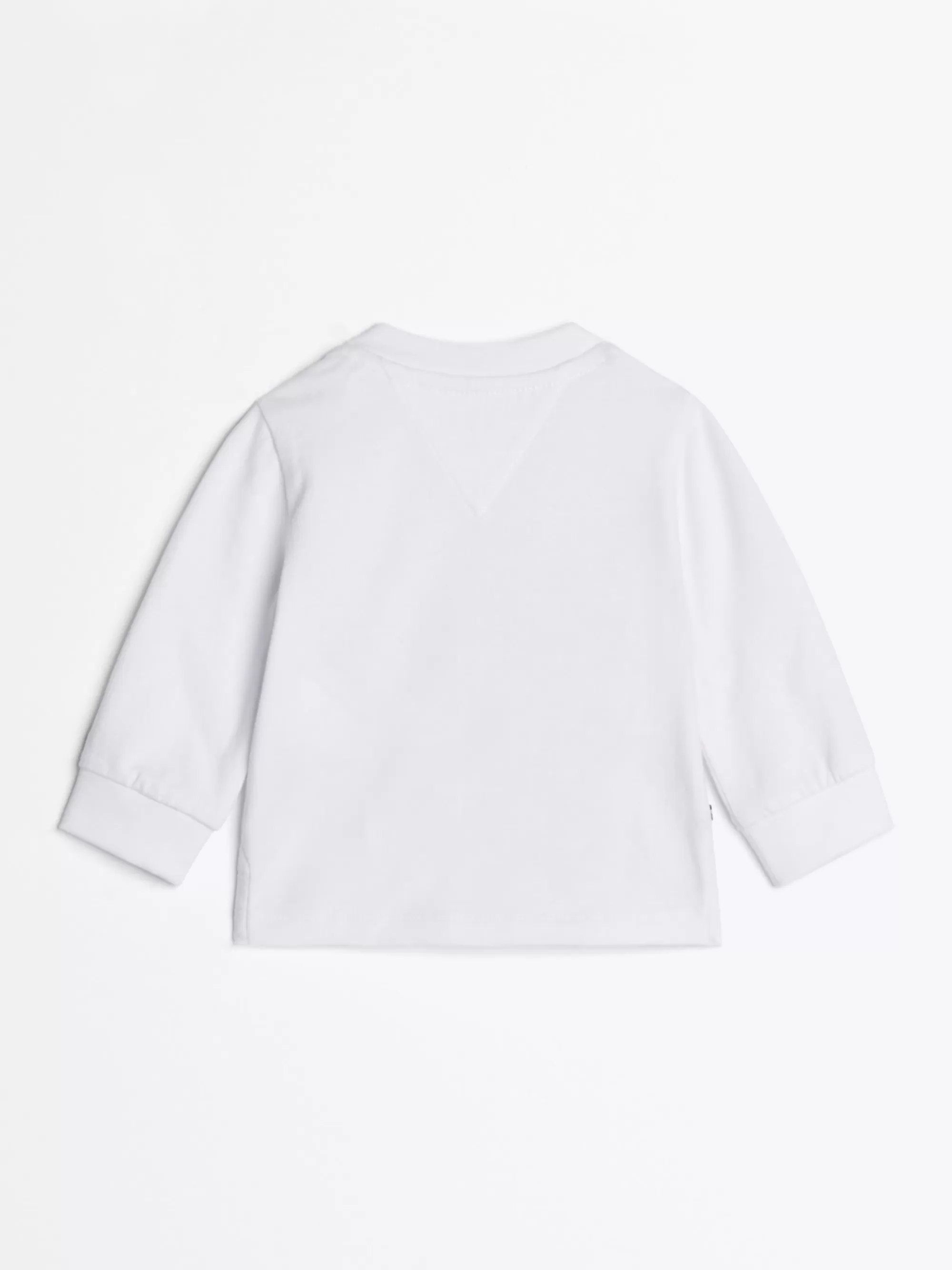 Meisjes | Jongens*Tommy Hilfiger Longsleeve T-shirt Met Flocked Logo WHITE
