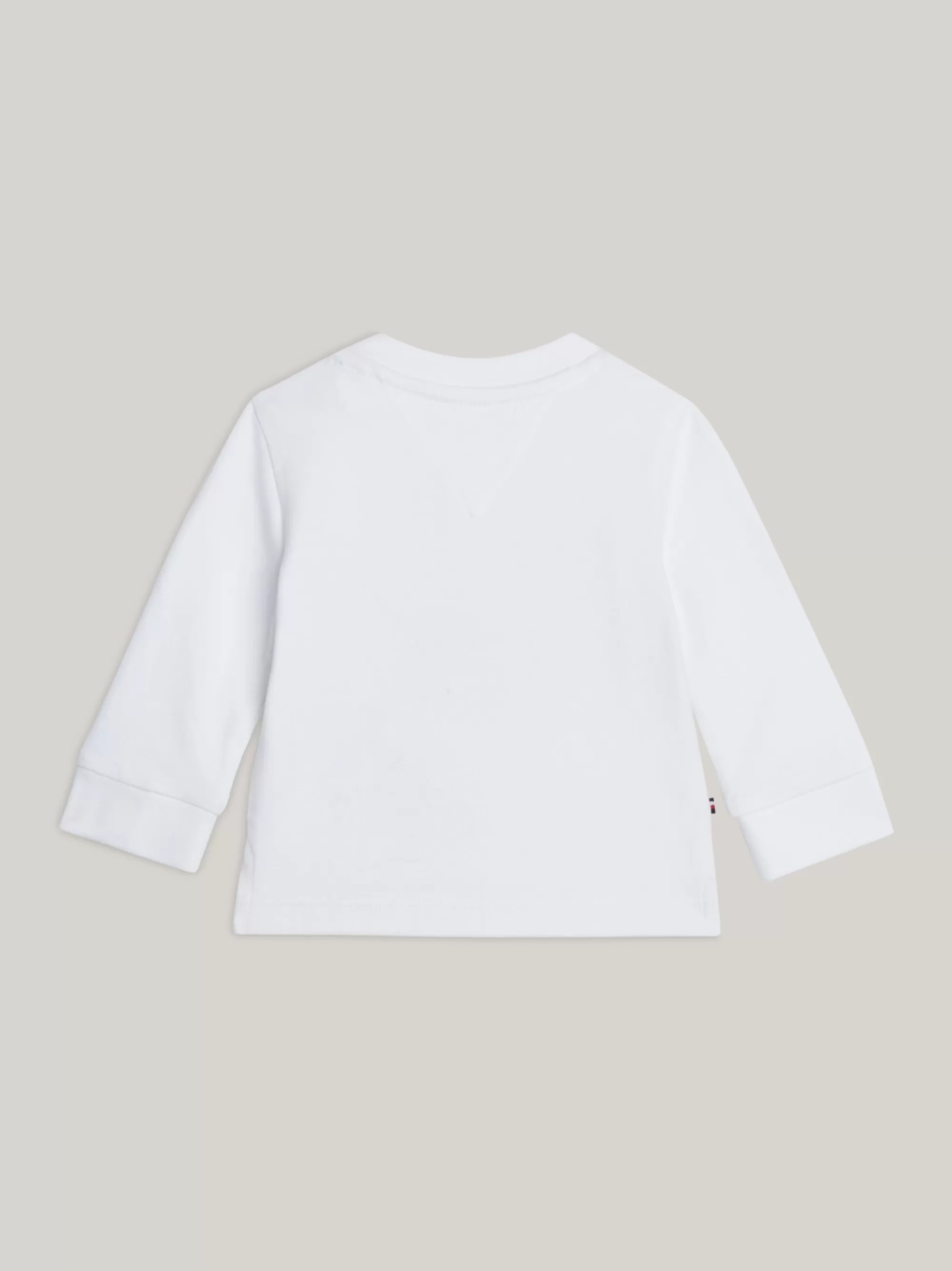Meisjes | Jongens*Tommy Hilfiger Longsleeve T-shirt Met Logoprint WHITE