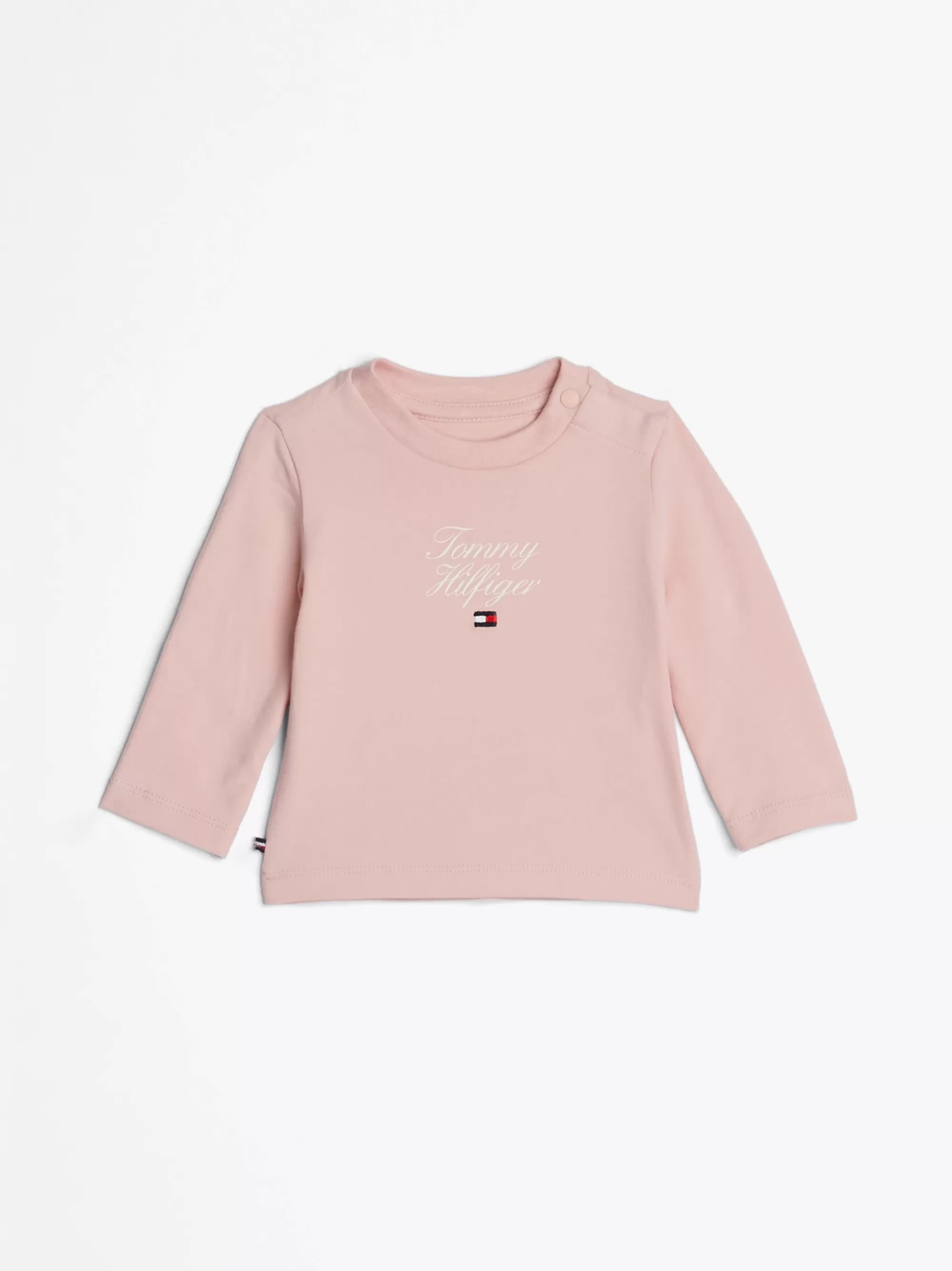 Meisjes | Jongens*Tommy Hilfiger Longsleeve T-shirt Met Ronde Hals SOFT ROSE