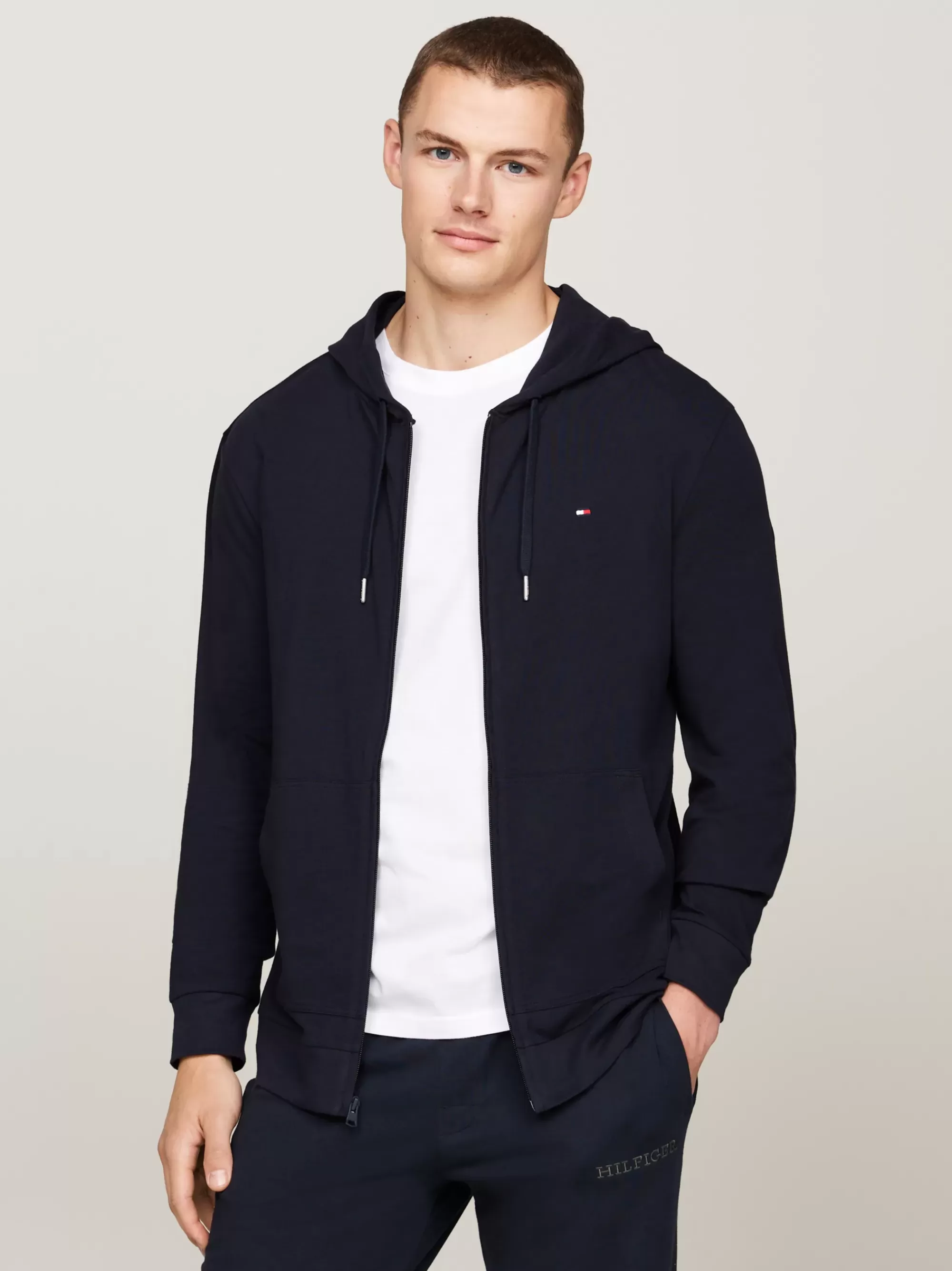 Loungewear*Tommy Hilfiger Lounge-hoodie Met Rits DESERT SKY