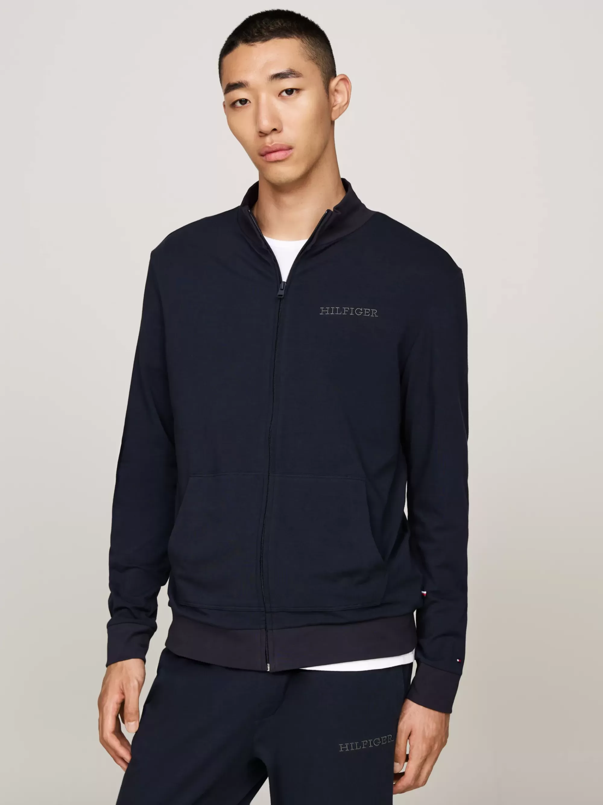 Loungewear*Tommy Hilfiger Lounge-sweatshirt Met Rits DESERT SKY
