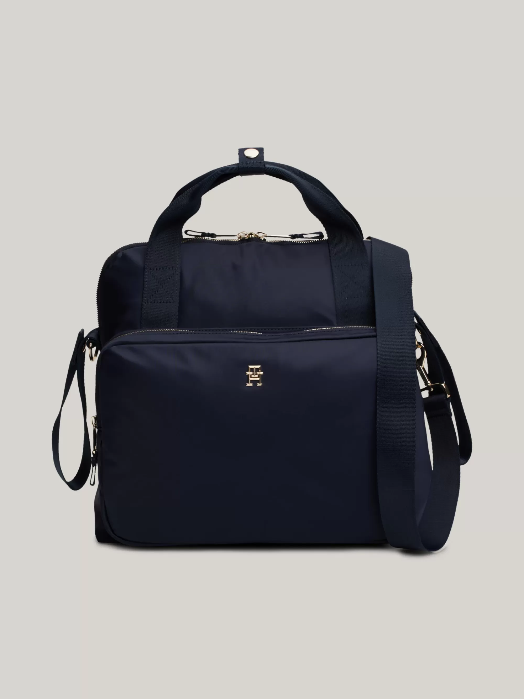 Schoenen & Accessoires*Tommy Hilfiger Luiertas Met Metalen TH-monogram SPACE BLUE