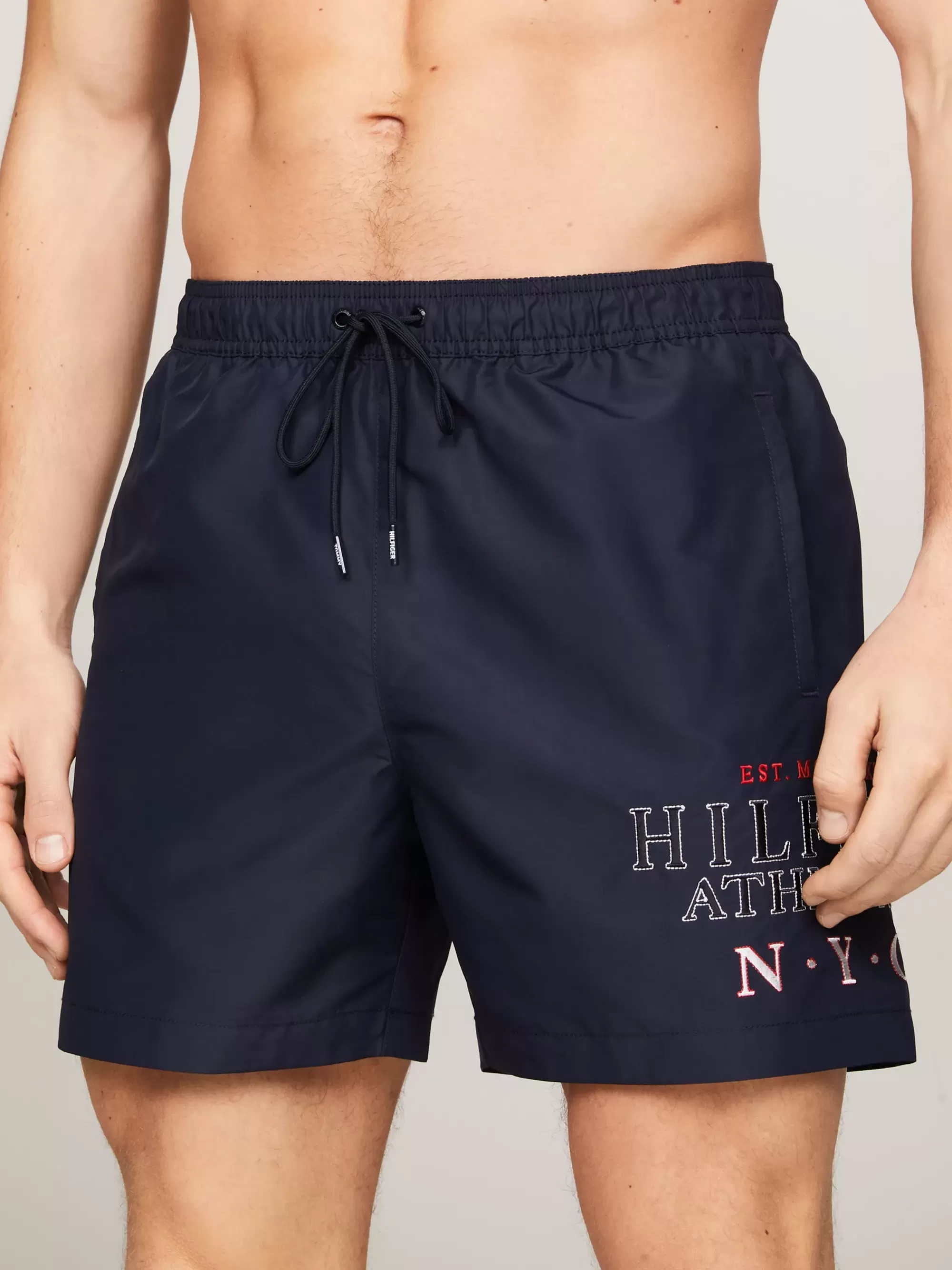 Zwemkleding*Tommy Hilfiger Medium Lange Zwemshort Met Hilfiger-logo DESERT SKY