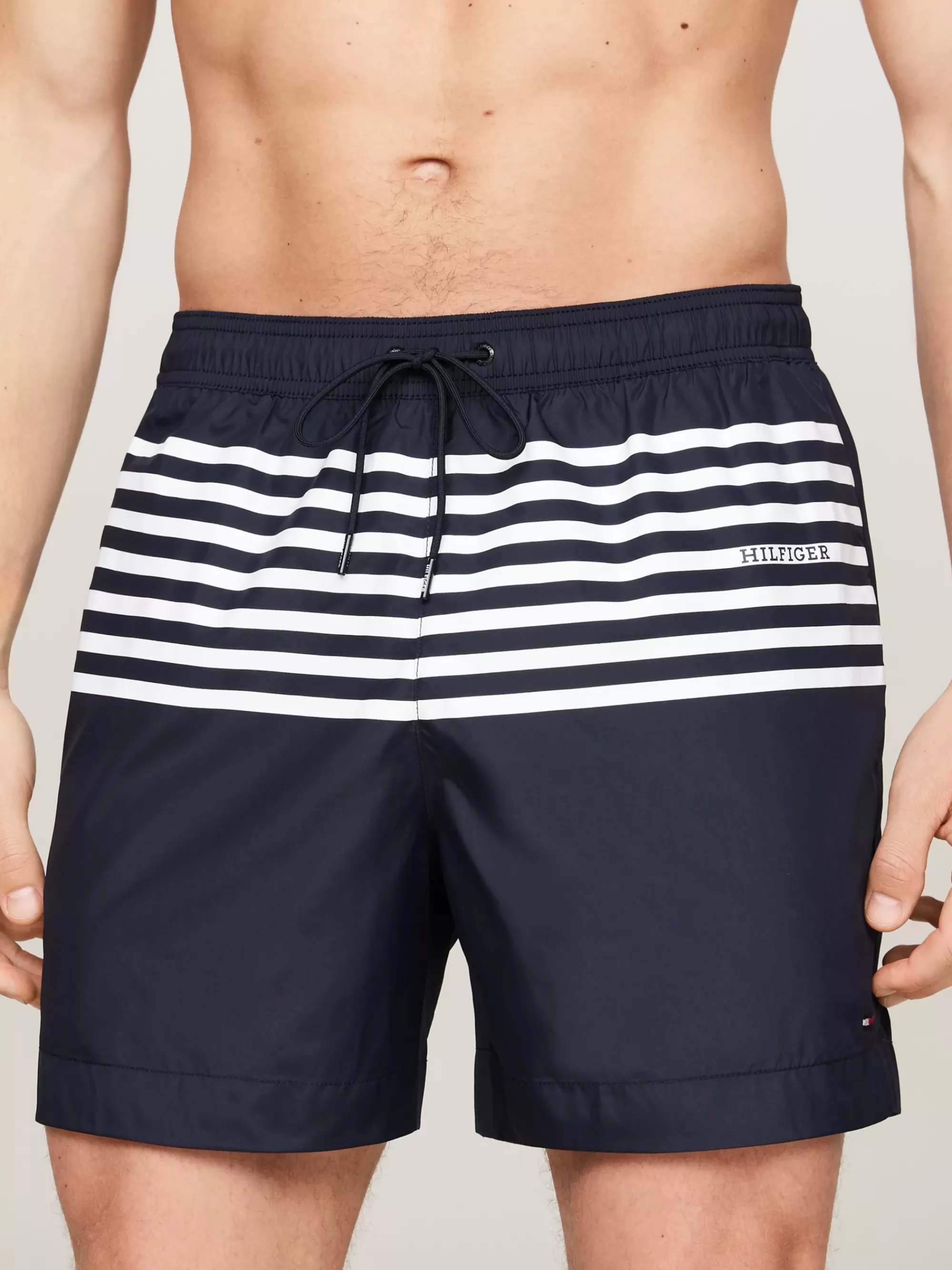 Zwemkleding*Tommy Hilfiger Medium Lange Zwemshort Met Print En Trekkoord DESERT SKY