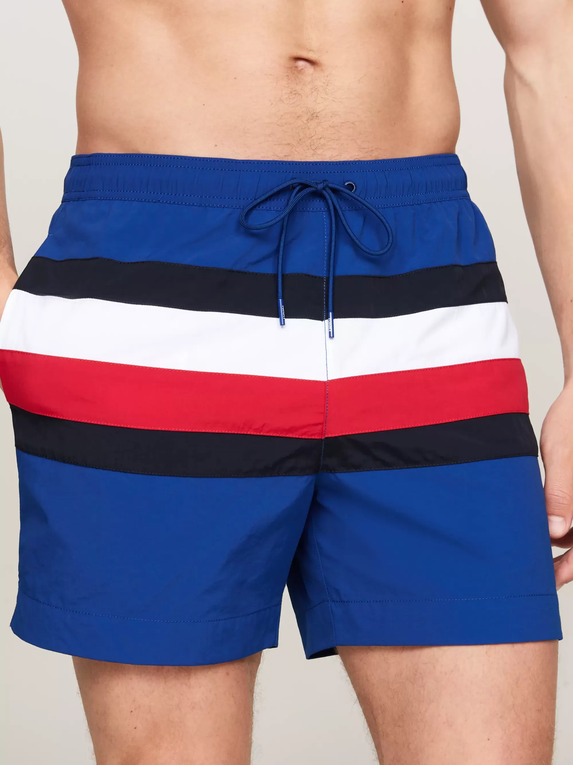 Zwemkleding*Tommy Hilfiger Medium Lange Zwemshort Met Signature-streep ANCHOR BLUE