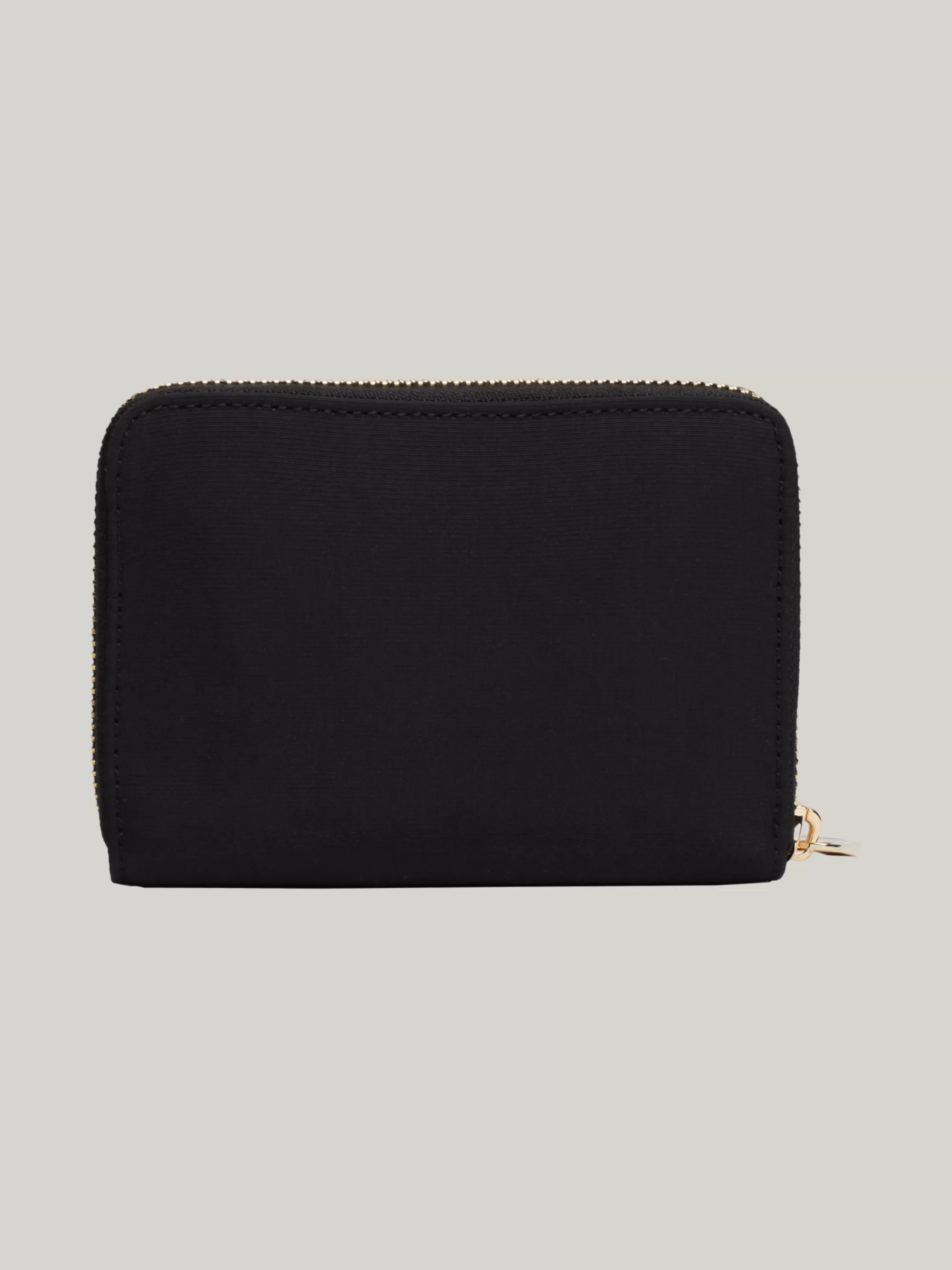 Portemonnees & Sleutelhangers*Tommy Hilfiger Medium Portemonnee Met Rits En TH-monogram BLACK