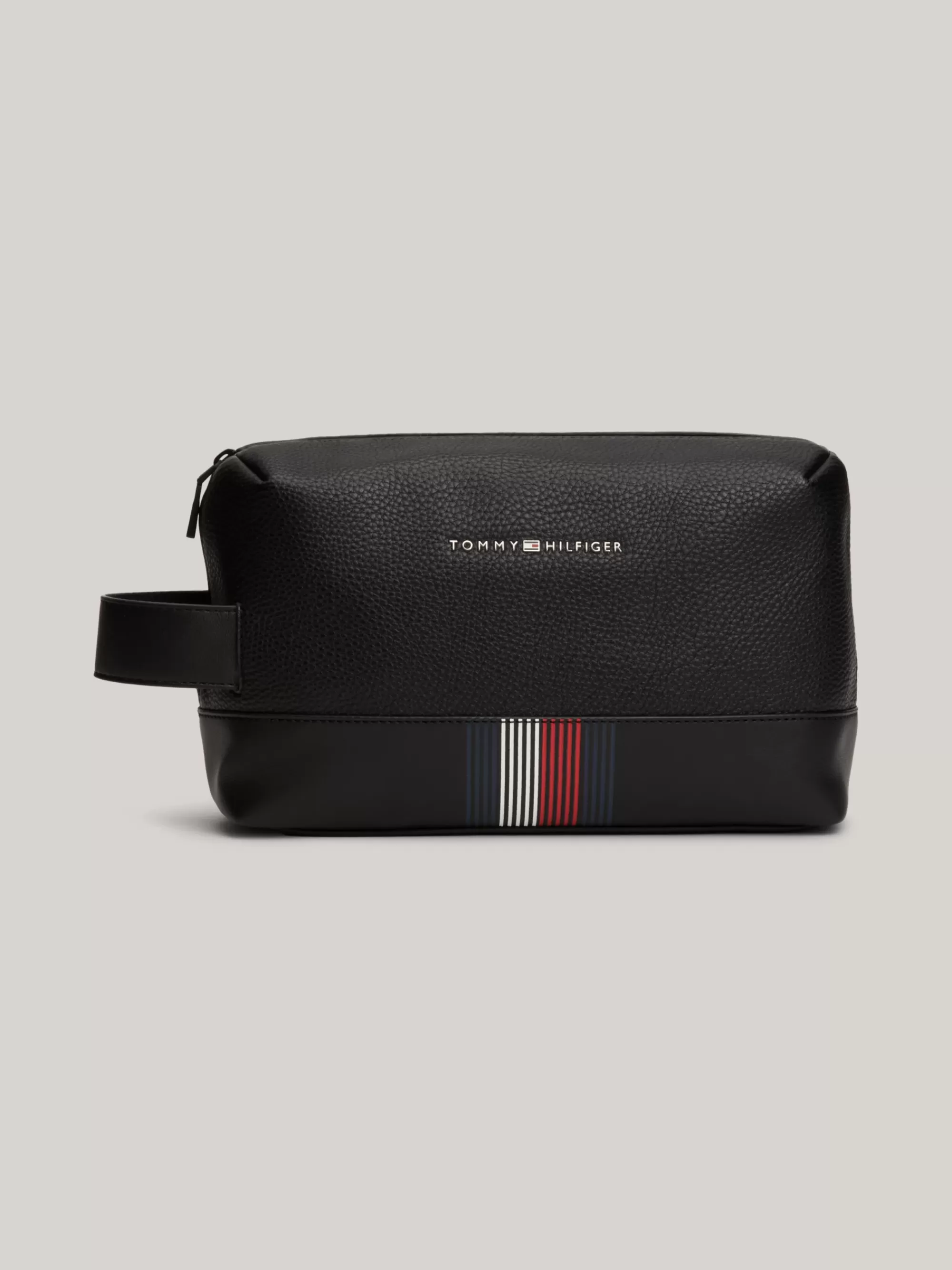 Toilettassen*Tommy Hilfiger Medium Toilettas Met Metalen Logo BLACK