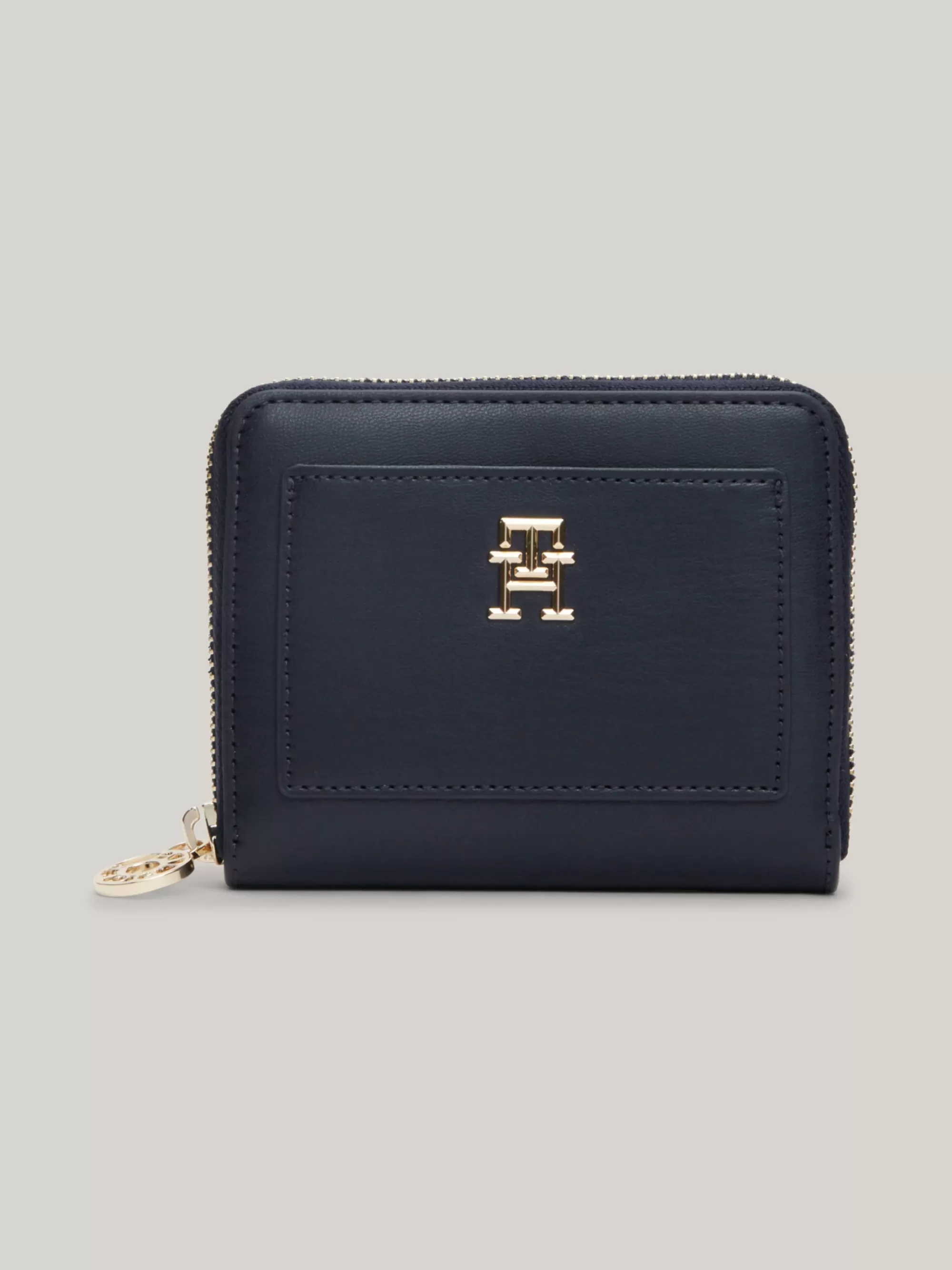 Portemonnees & Sleutelhangers*Tommy Hilfiger Medium Zip-around Portemonnee Met TH-monogram SPACE BLUE