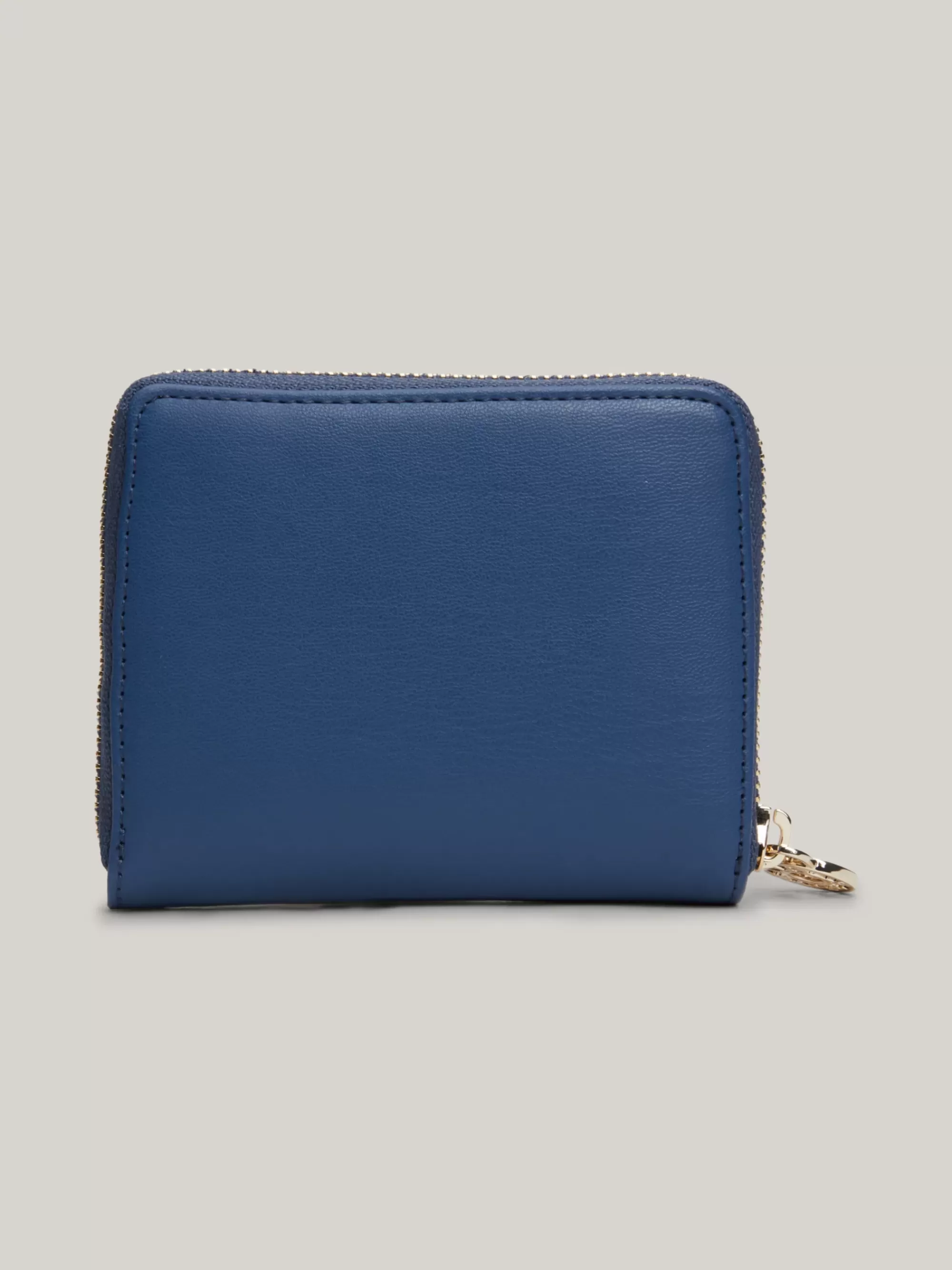 Portemonnees & Sleutelhangers*Tommy Hilfiger Medium Zip-around Portemonnee Van Canvas FOSSIL BLUE MONO
