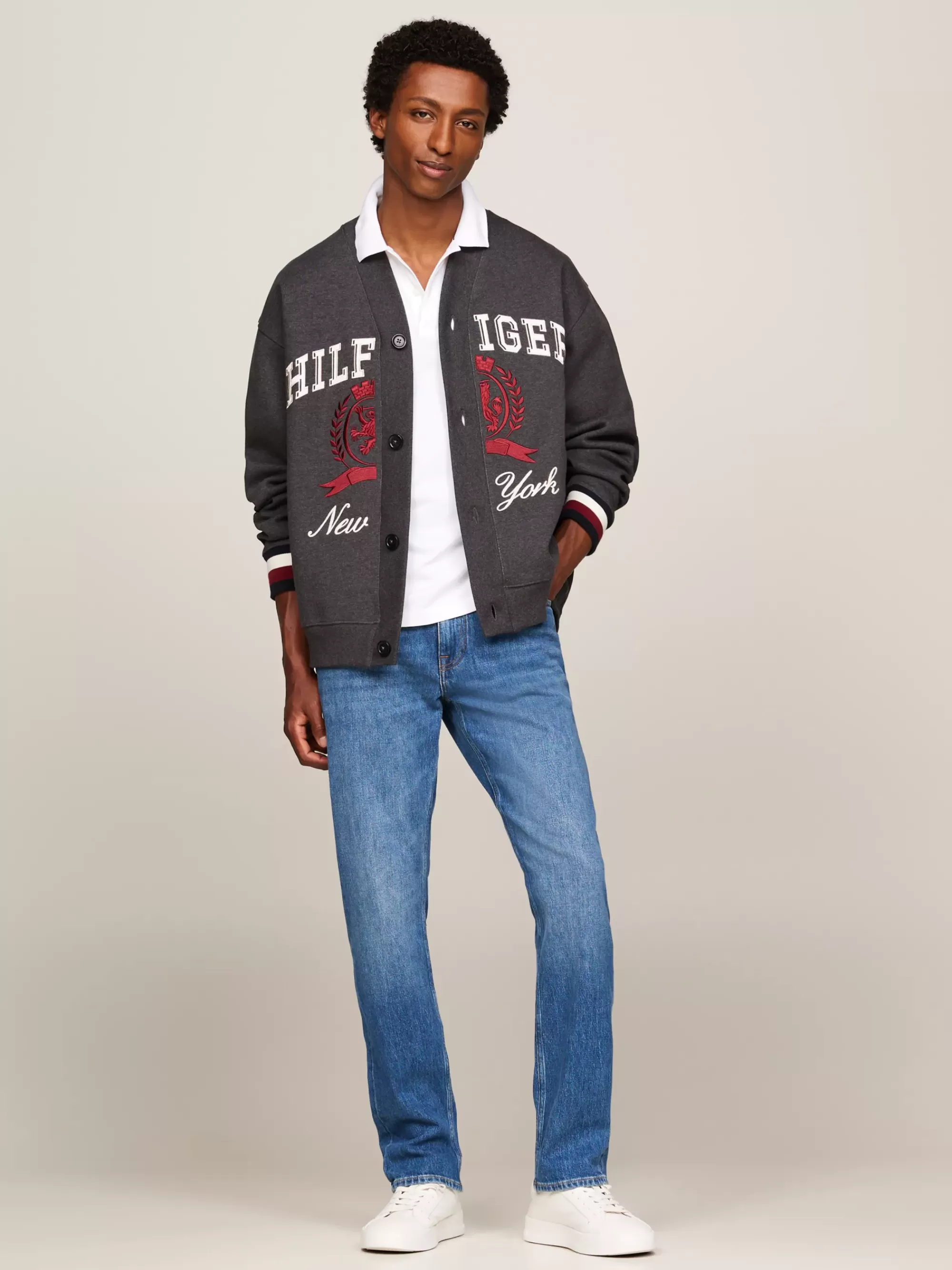 Jeans*Tommy Hilfiger Mercer Regular Straight Jeans Met Whiskers CARROL INDIGO