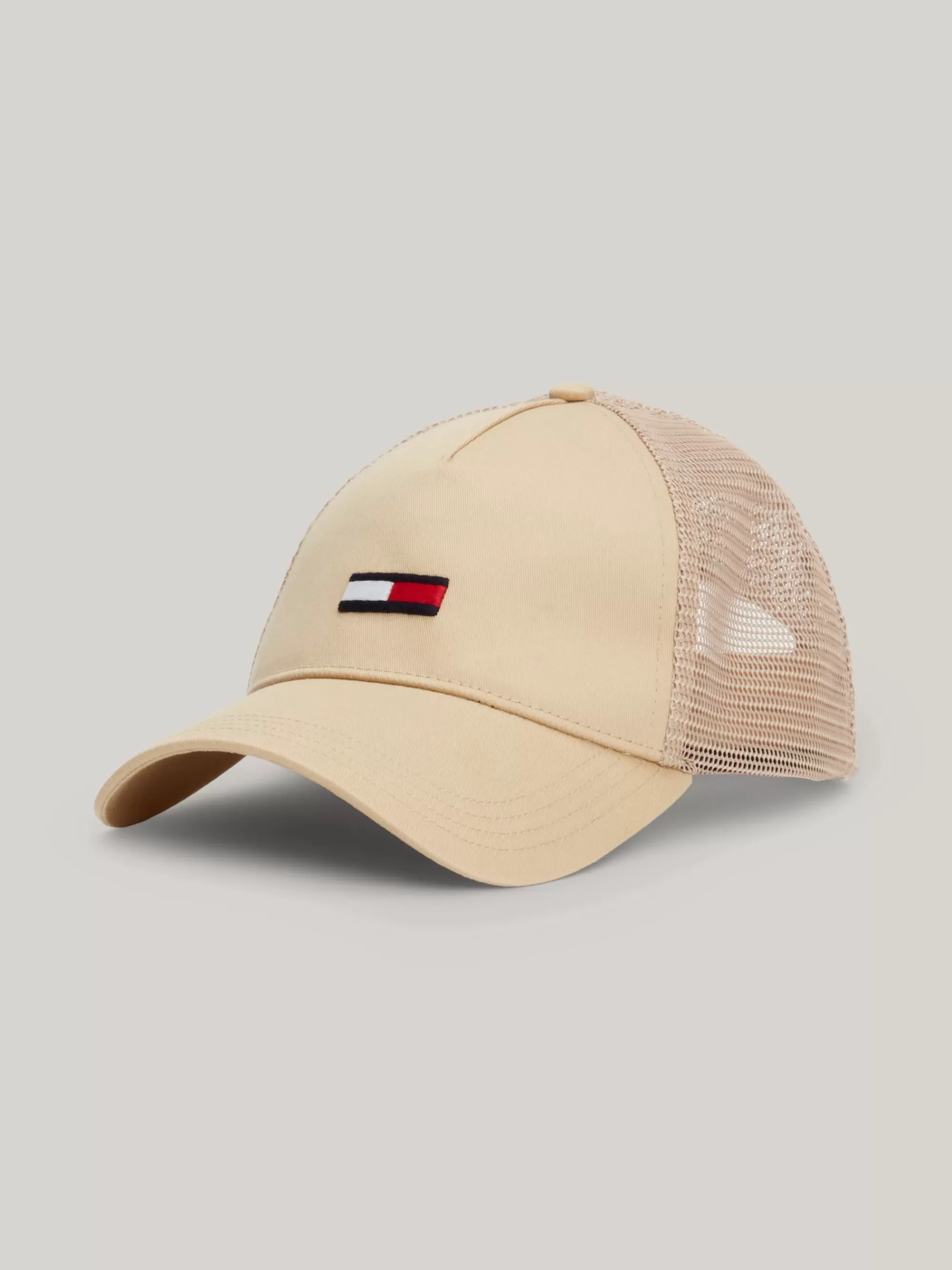 Petten | Mutsen, Handschoenen & Sjaals*Tommy Hilfiger Mesh Truckerpet Met Verlengde Vlag GENTLE GOLD