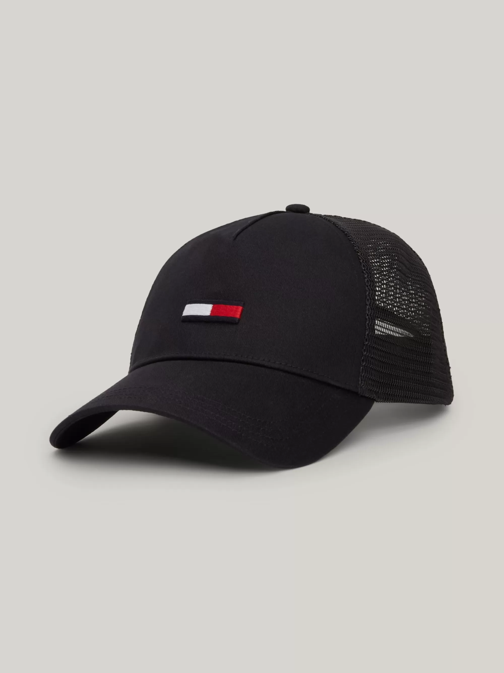 Petten | Mutsen, Handschoenen & Sjaals*Tommy Hilfiger Mesh Truckerpet Met Verlengde Vlag BLACK
