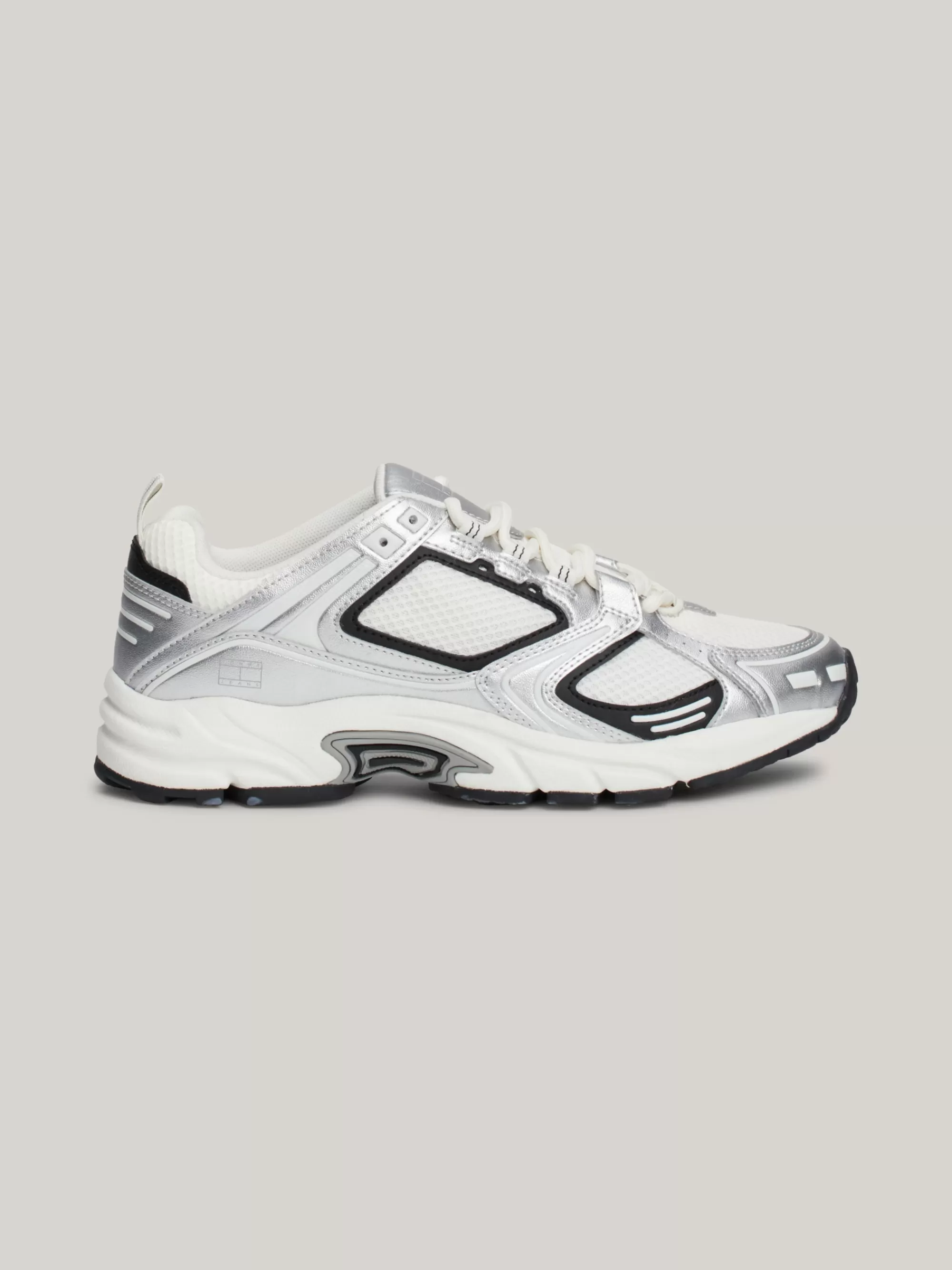 Sneakers*Tommy Hilfiger Metallic Hardloopsneaker SILVER