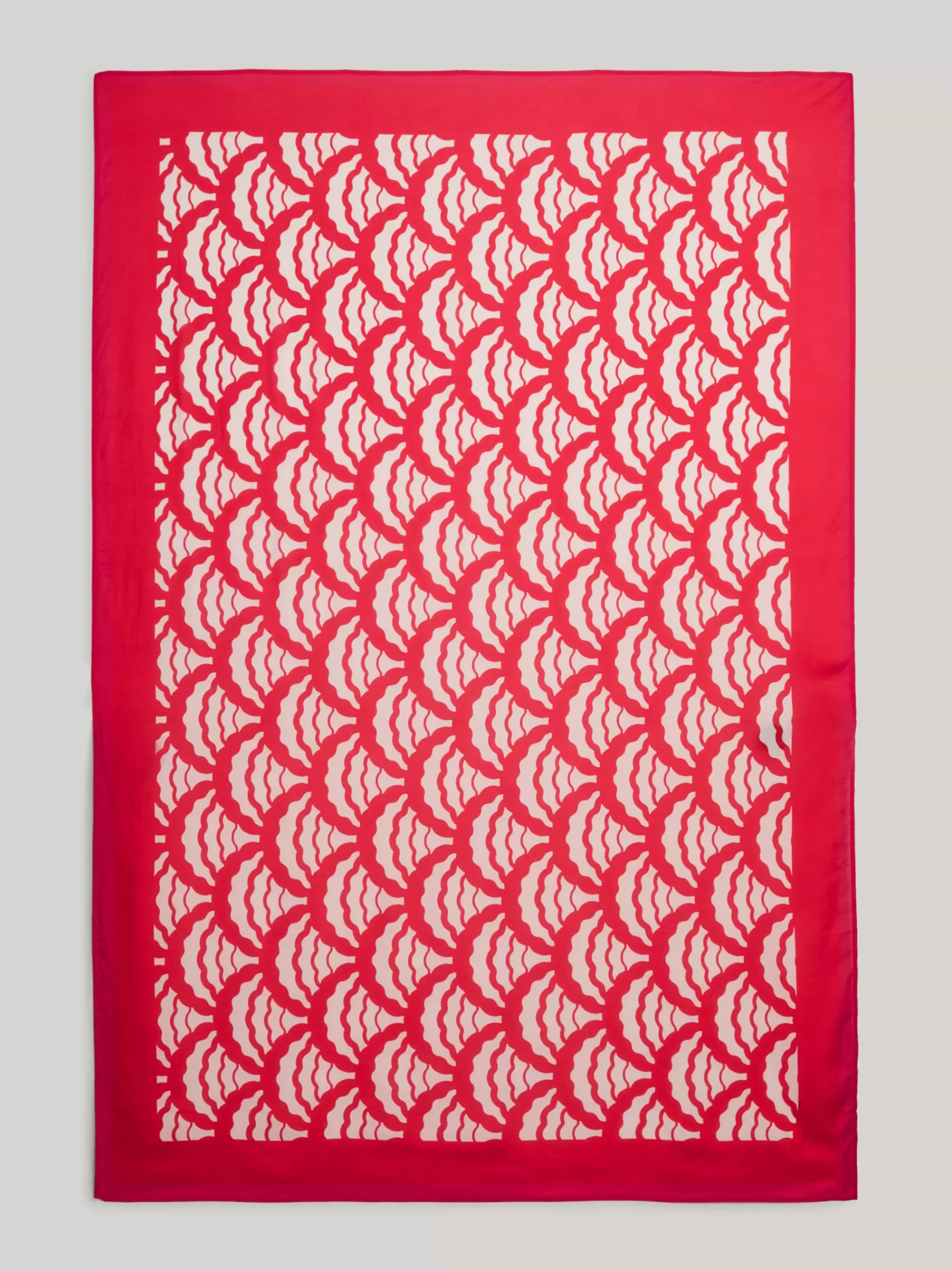 Swimwear*Tommy Hilfiger Midi-pareo Met Schelpenprint OVERSIZED GEO WAVE PRIMARY RED