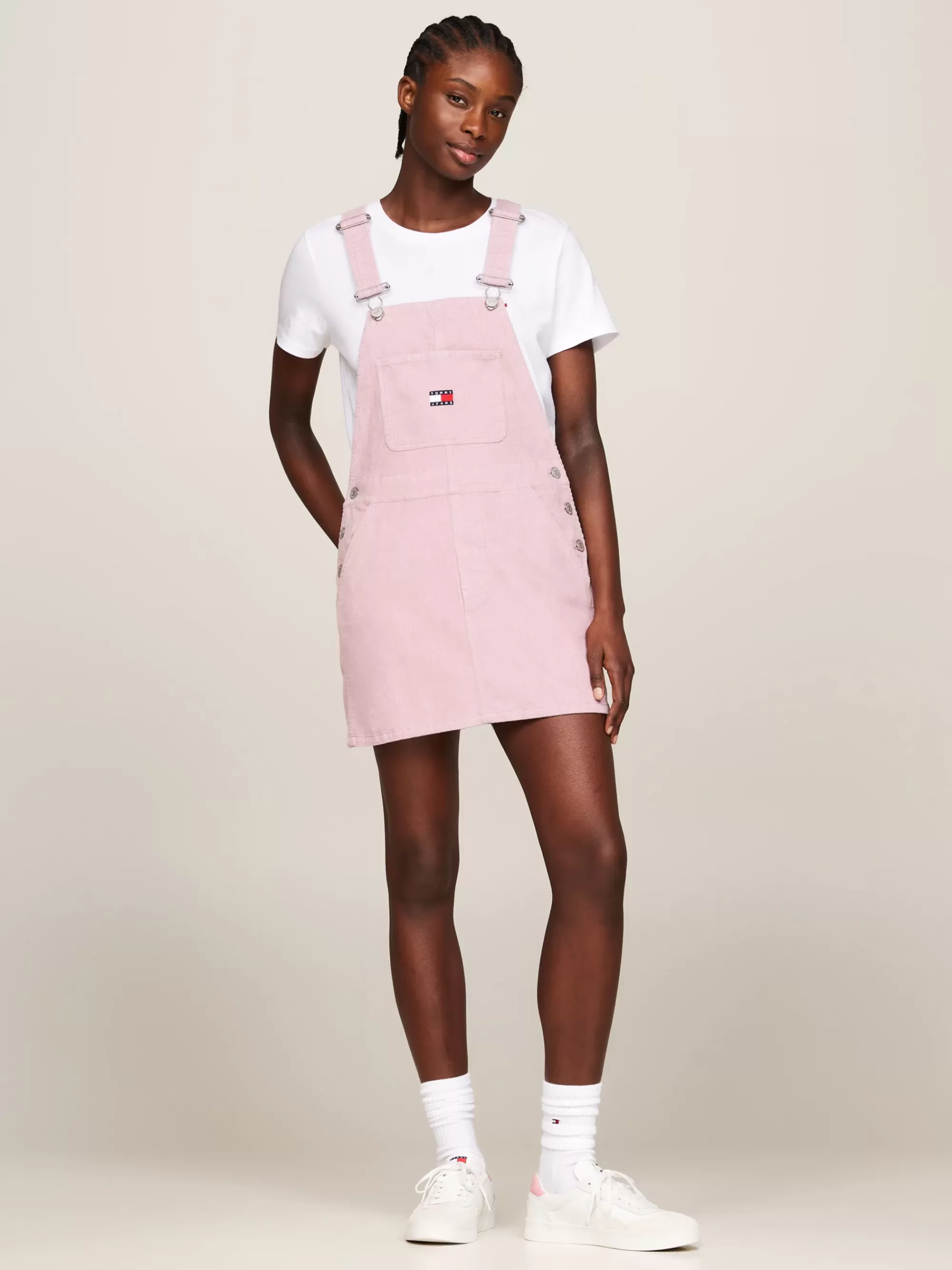 Curve Mode & Inclusieve Maten | Jurken*Tommy Hilfiger Mini Dungaree-jurk Van Corduroy VALLEY GRAPE