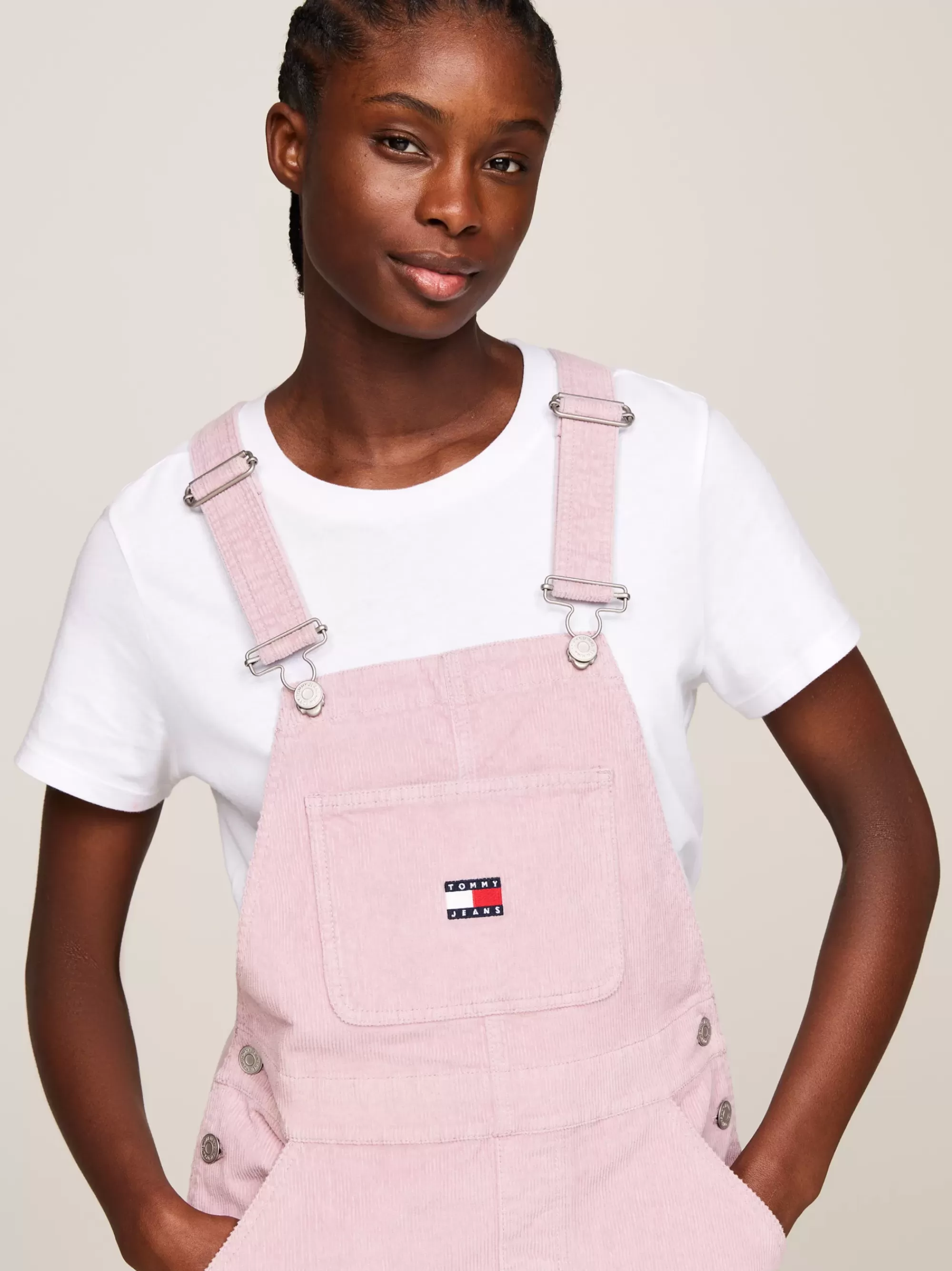 Curve Mode & Inclusieve Maten | Jurken*Tommy Hilfiger Mini Dungaree-jurk Van Corduroy VALLEY GRAPE