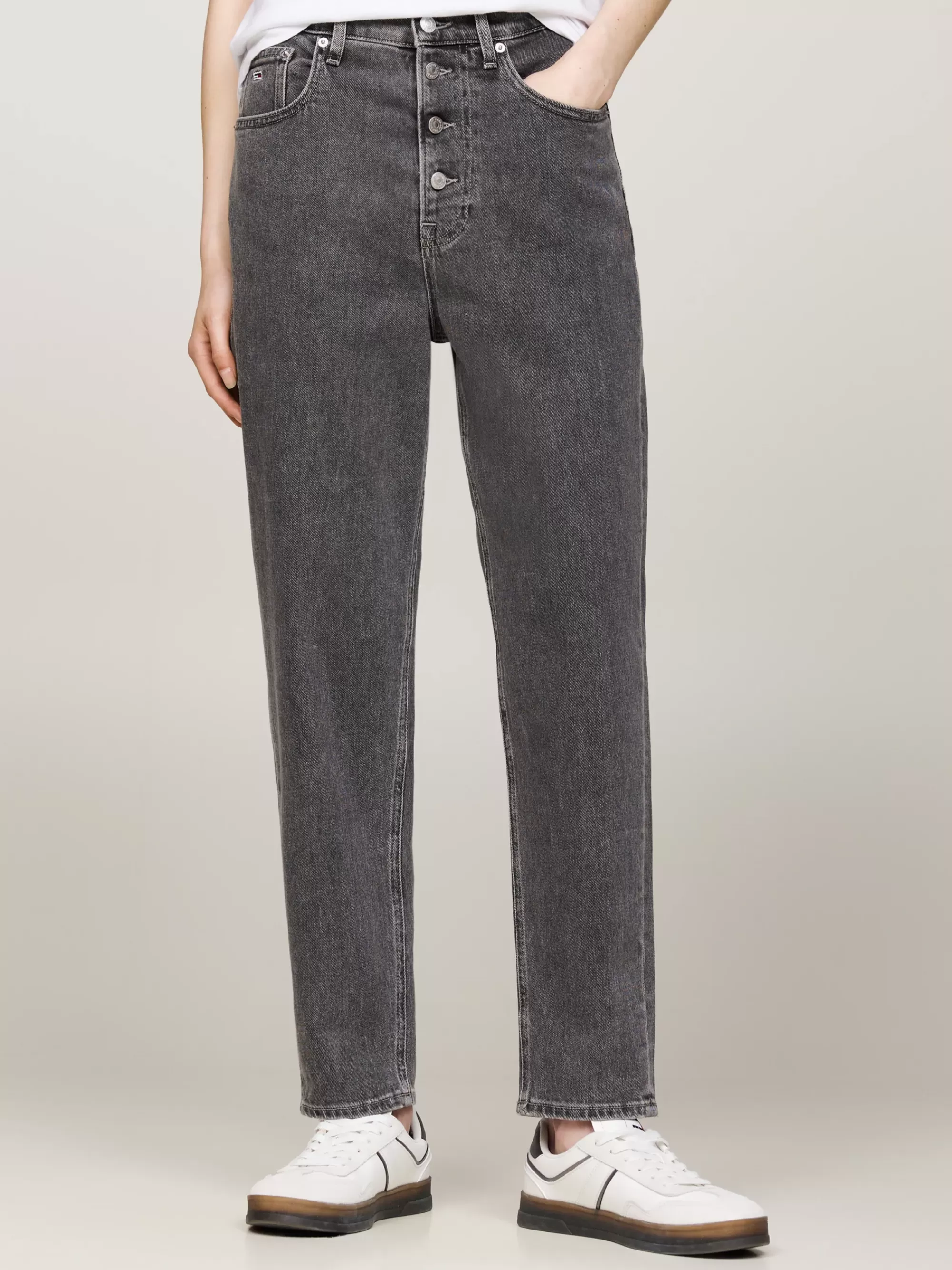 Jeans*Tommy Hilfiger Mom Tapered Ultrahigh Rise Jeans DENIM BLACK