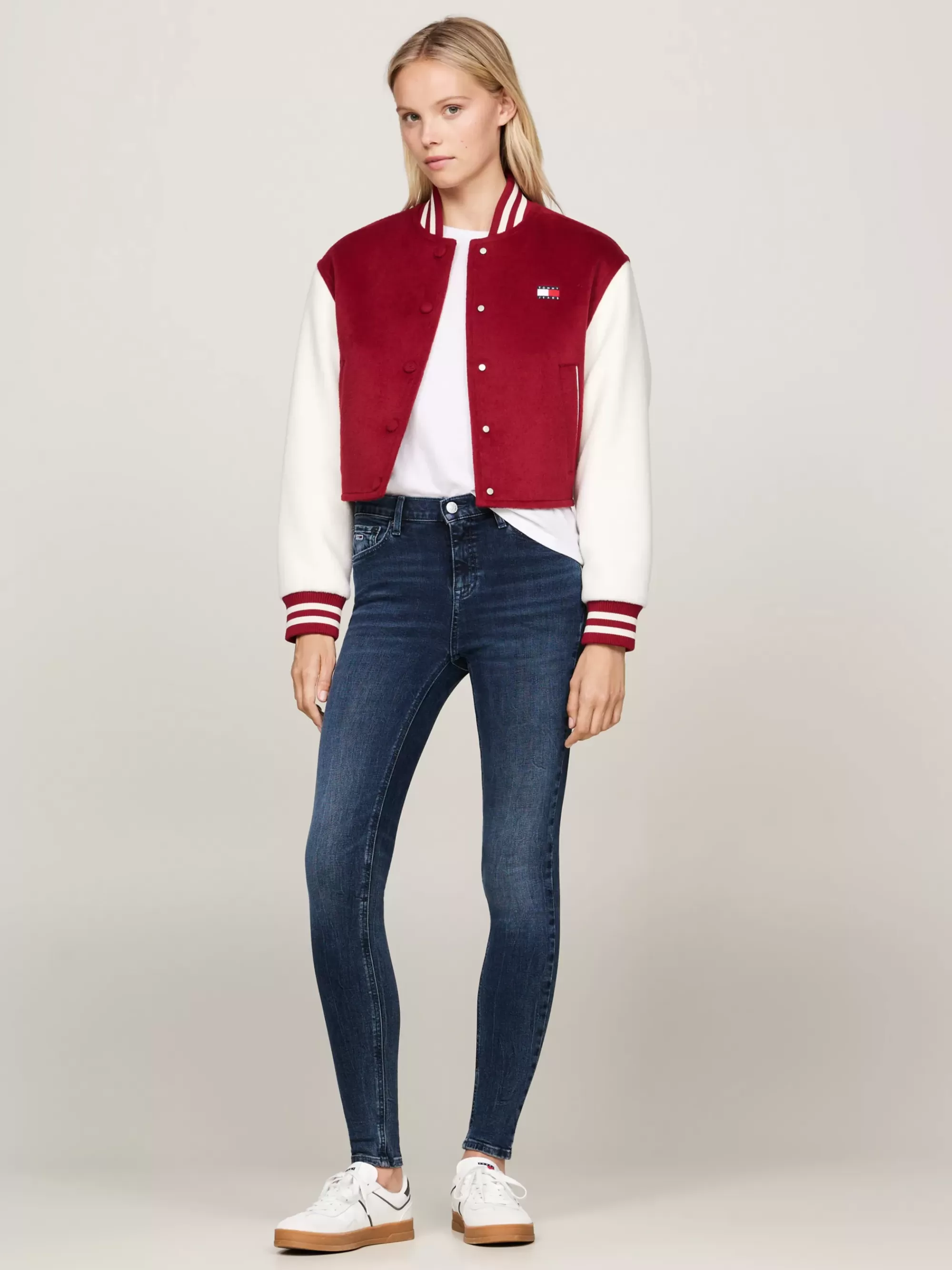 Jeans*Tommy Hilfiger Nora Medium Rise Skinny Jeans Met Fading DENIM DARK