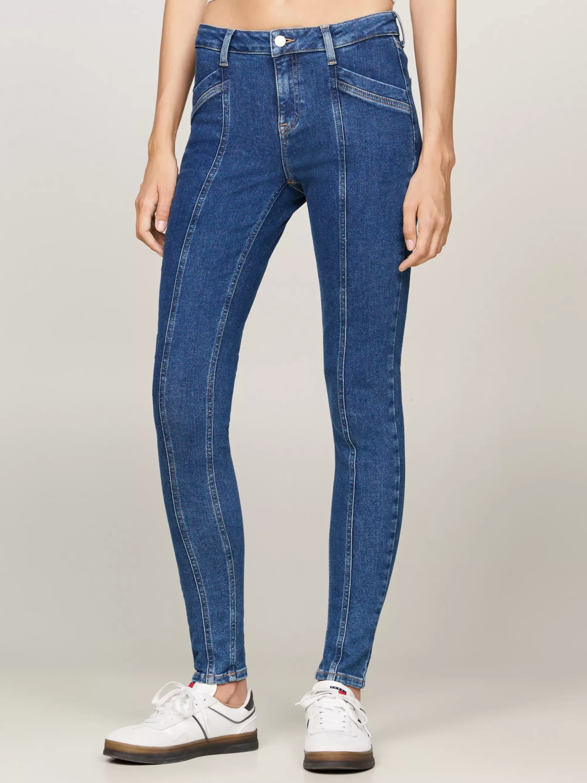 Jeans*Tommy Hilfiger Nora Skinny Jeans Met Naad Aan De Voorkant DENIM MEDIUM