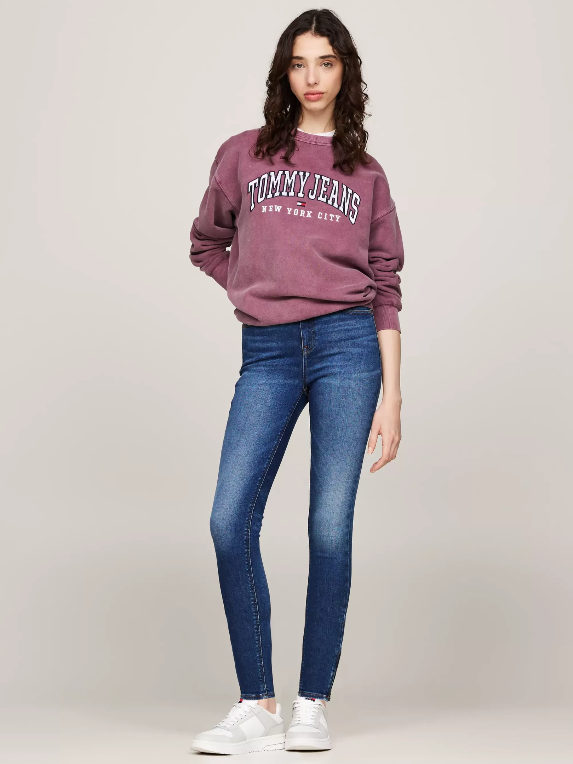 Jeans*Tommy Hilfiger Nora Skinny Jeans Met Rits Bij De Zoom DENIM MEDIUM