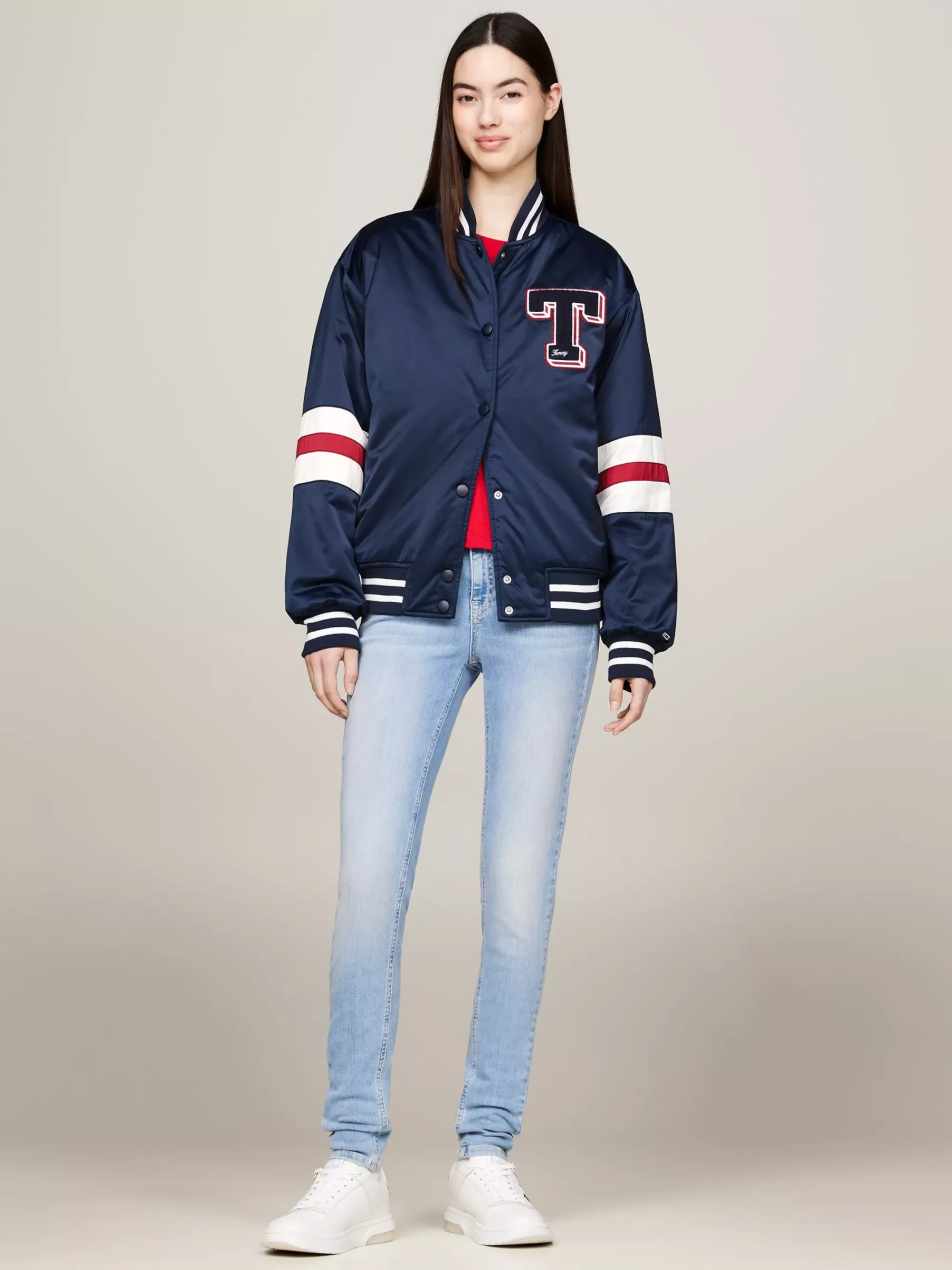 Jeans*Tommy Hilfiger Nora Skinny Medium Rise Jeans Met Fading DENIM LIGHT