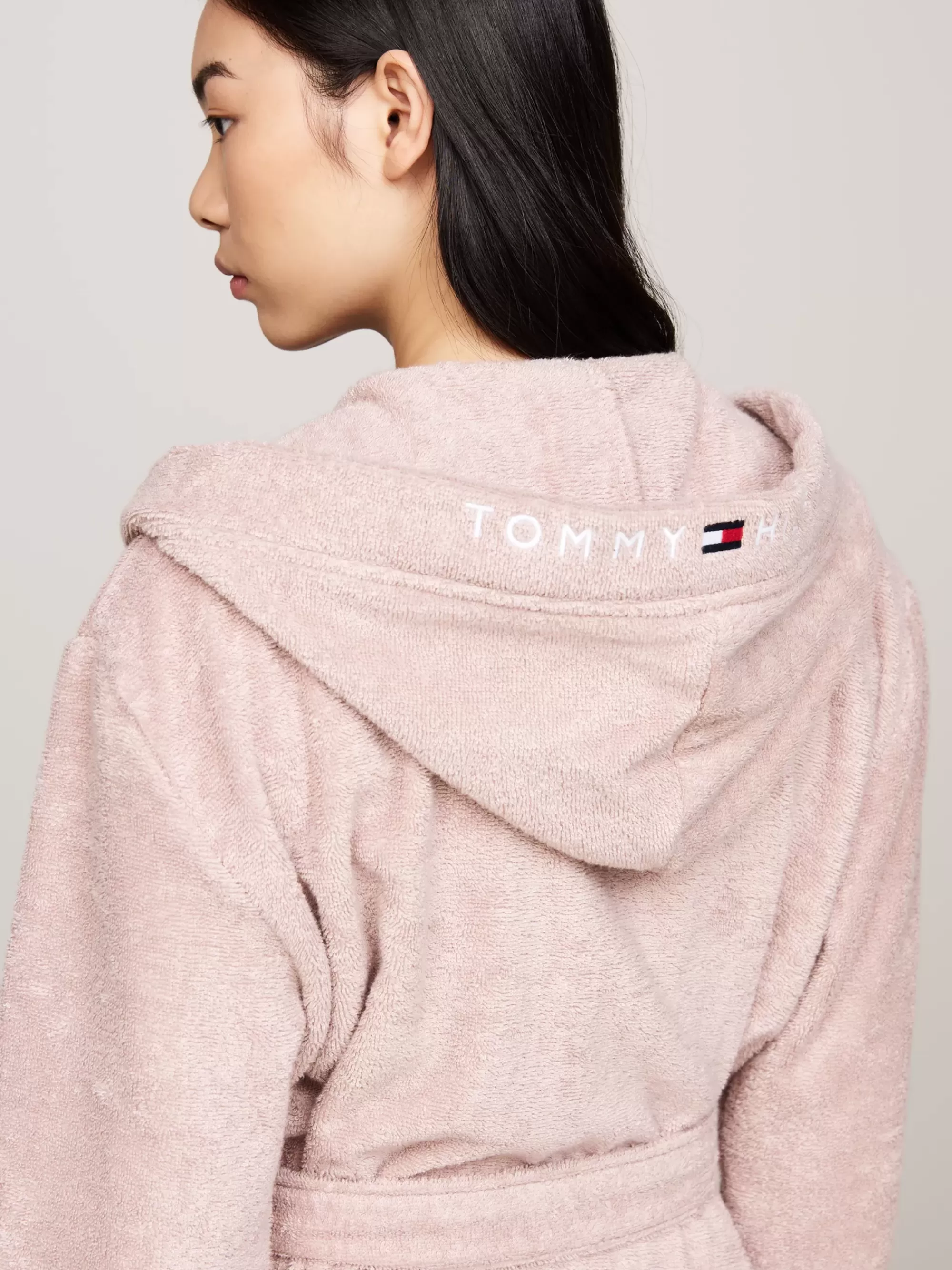 Pyjama's & Nachtkleding | Loungewear*Tommy Hilfiger Original Badjas Met Capuchon En Logo BALANCED BEIGE