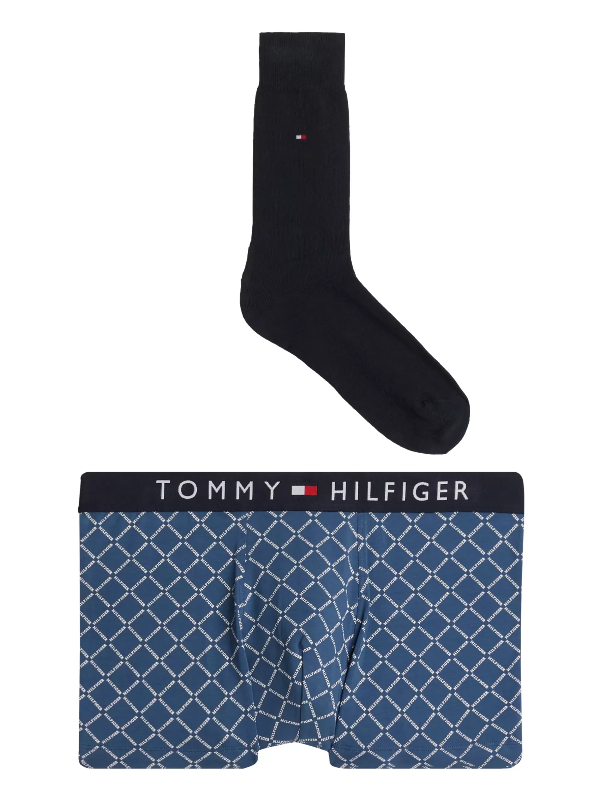 Boxers | Ondergoed*Tommy Hilfiger Original Cadeauset Met Boxershort En Sokken MICRO FOULARD/DES SKY