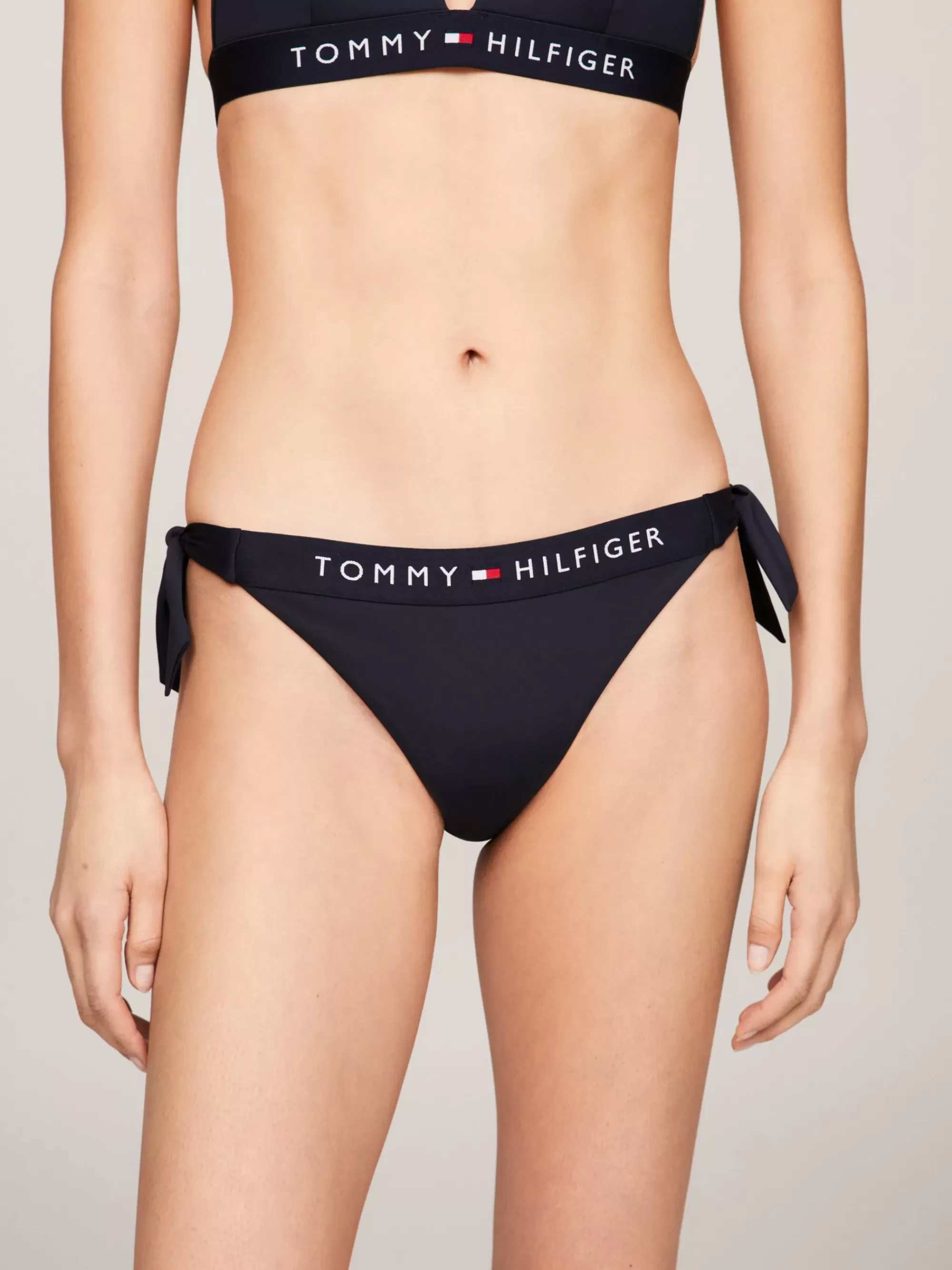 Swimwear*Tommy Hilfiger Original Cheeky Binikibroekje Met Strikdetail DESERT SKY