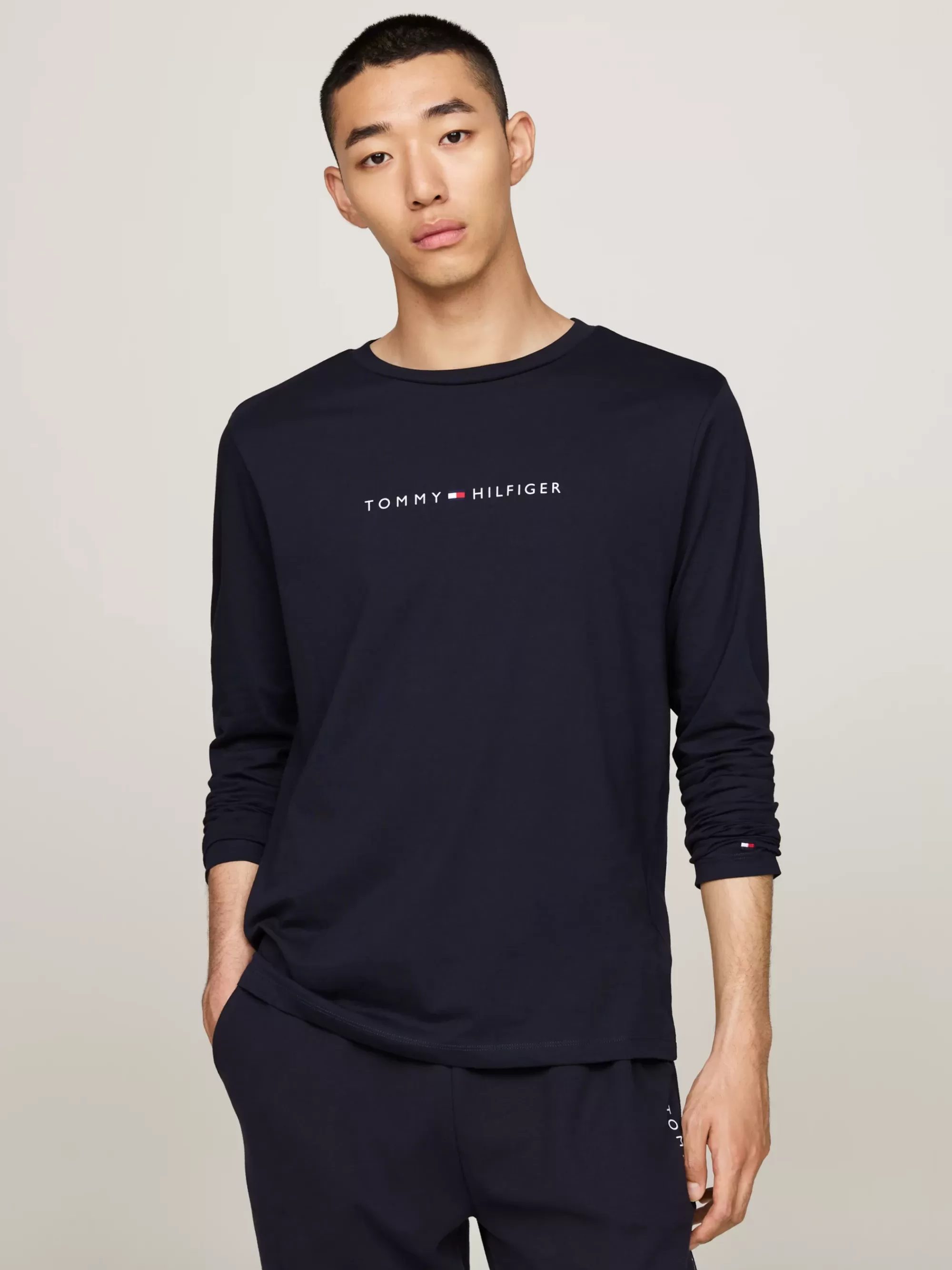 Loungewear*Tommy Hilfiger Original Longsleeve Lounge-T-shirt DESERT SKY