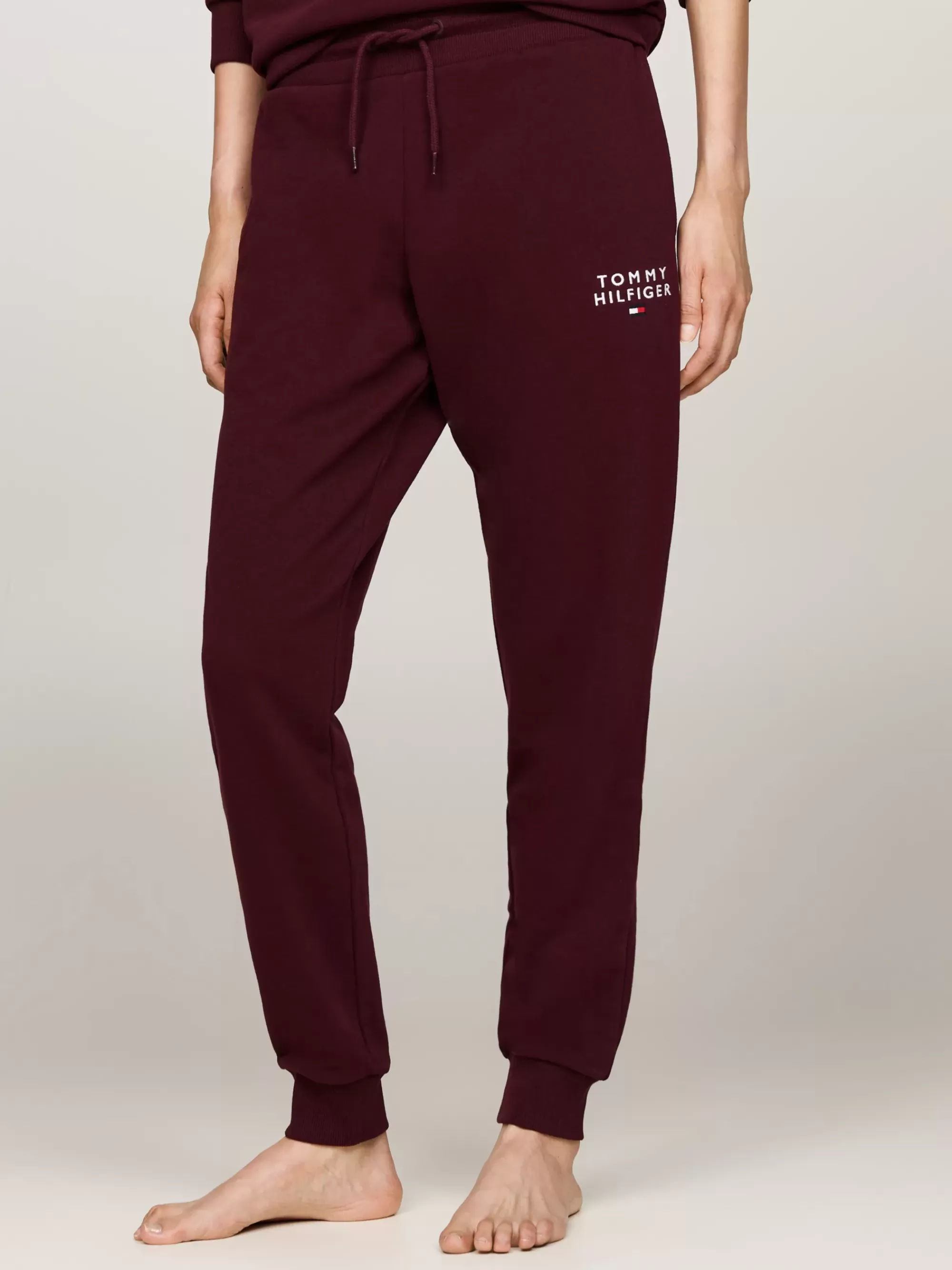 Loungewear*Tommy Hilfiger Original Loungejogger Met Ribgebreide Boorden DEEP BURGUNDY