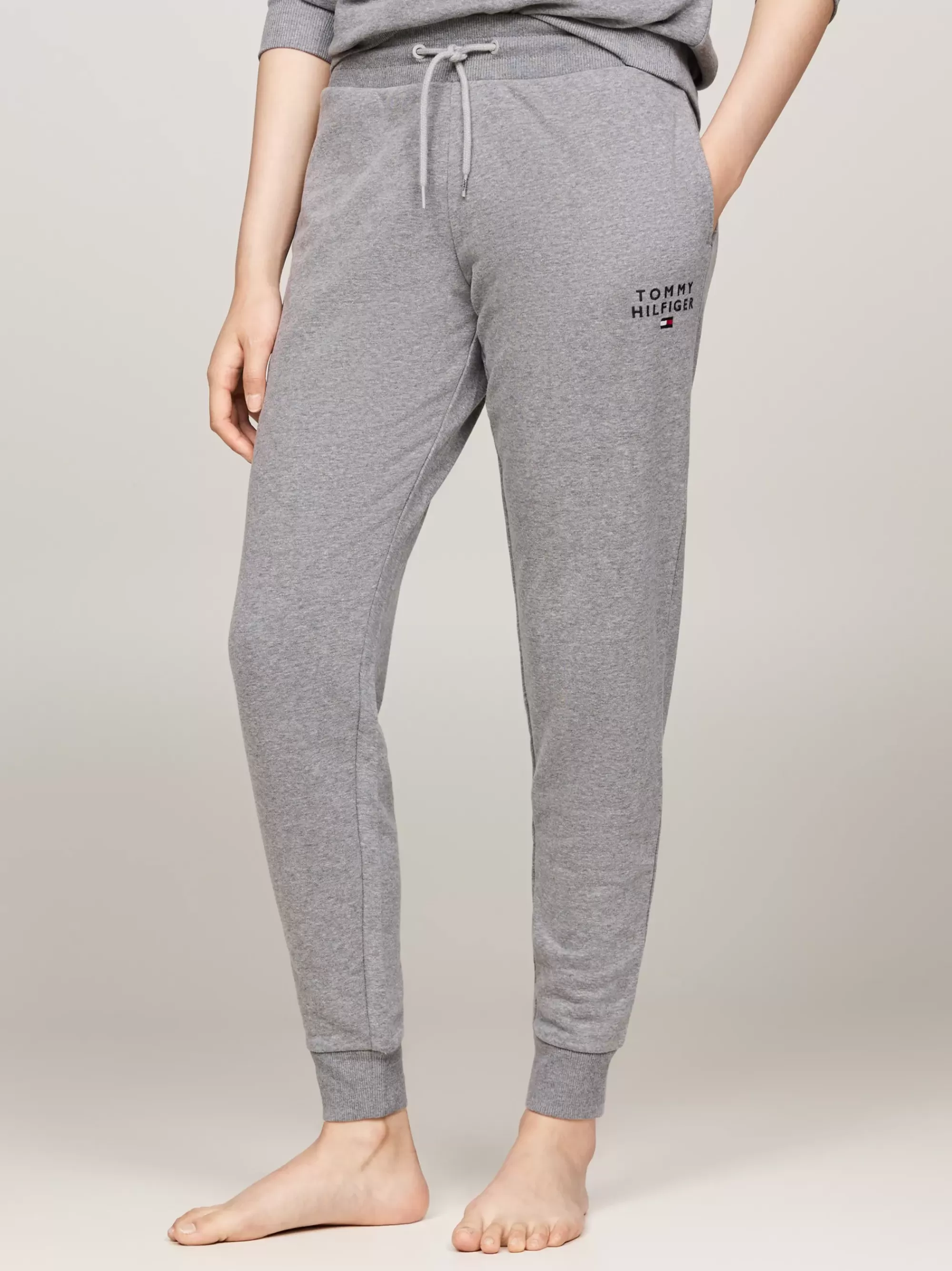 Loungewear*Tommy Hilfiger Original Loungejogger Met Ribgebreide Boorden MID GREY HT