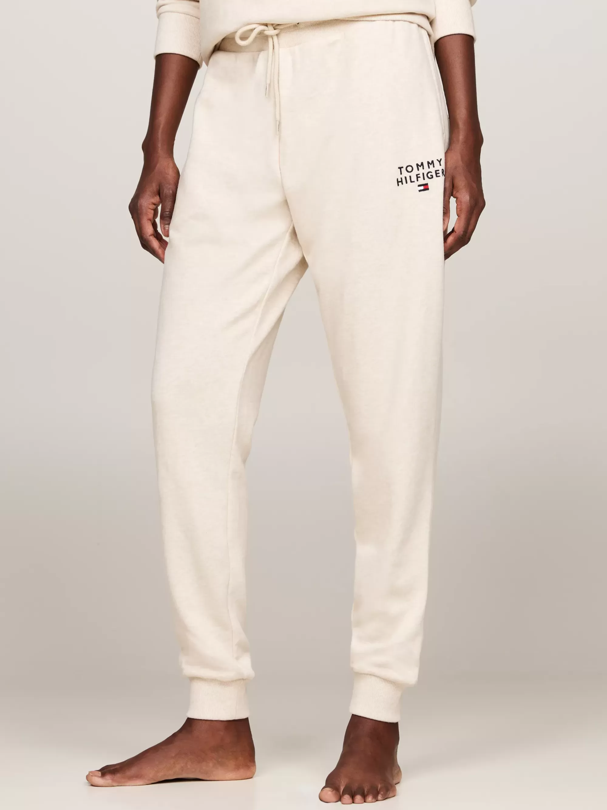 Loungewear*Tommy Hilfiger Original Loungejogger Met Ribgebreide Boorden HEATHERED OAT