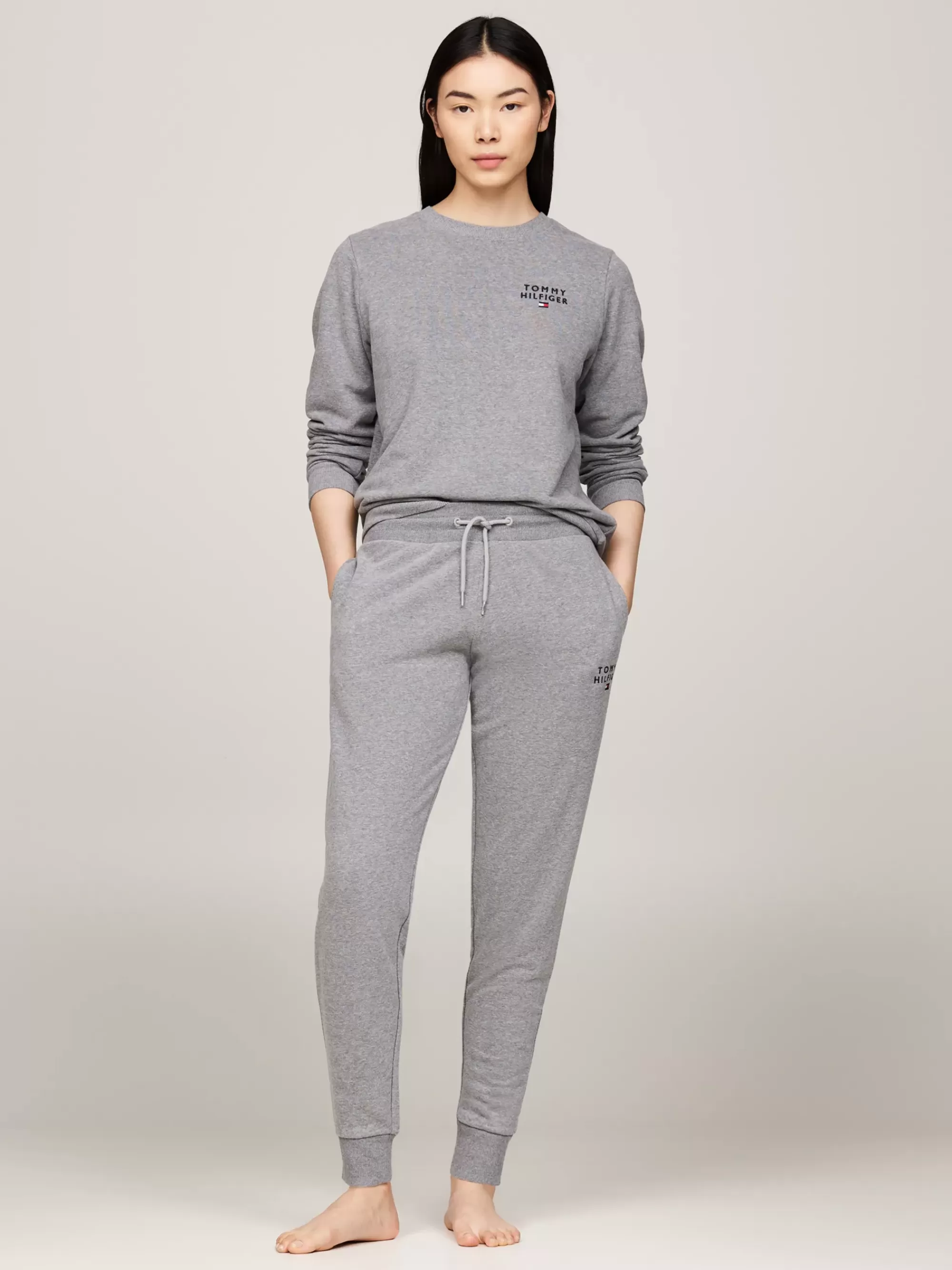 Loungewear*Tommy Hilfiger Original Loungejogger Met Ribgebreide Boorden MID GREY HT