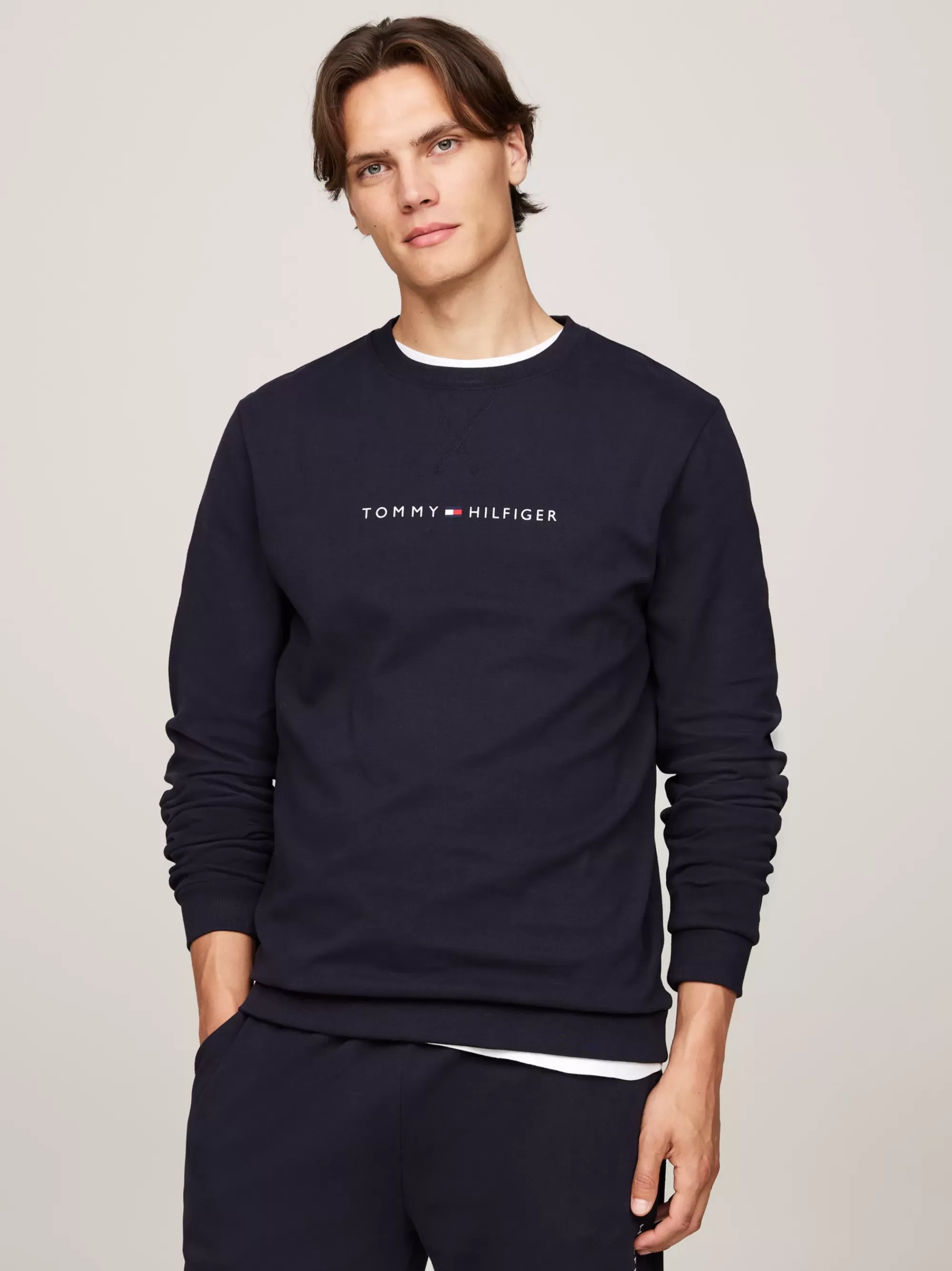 Loungewear*Tommy Hilfiger Original Lounge-sweatshirt Met Logo DESERT SKY