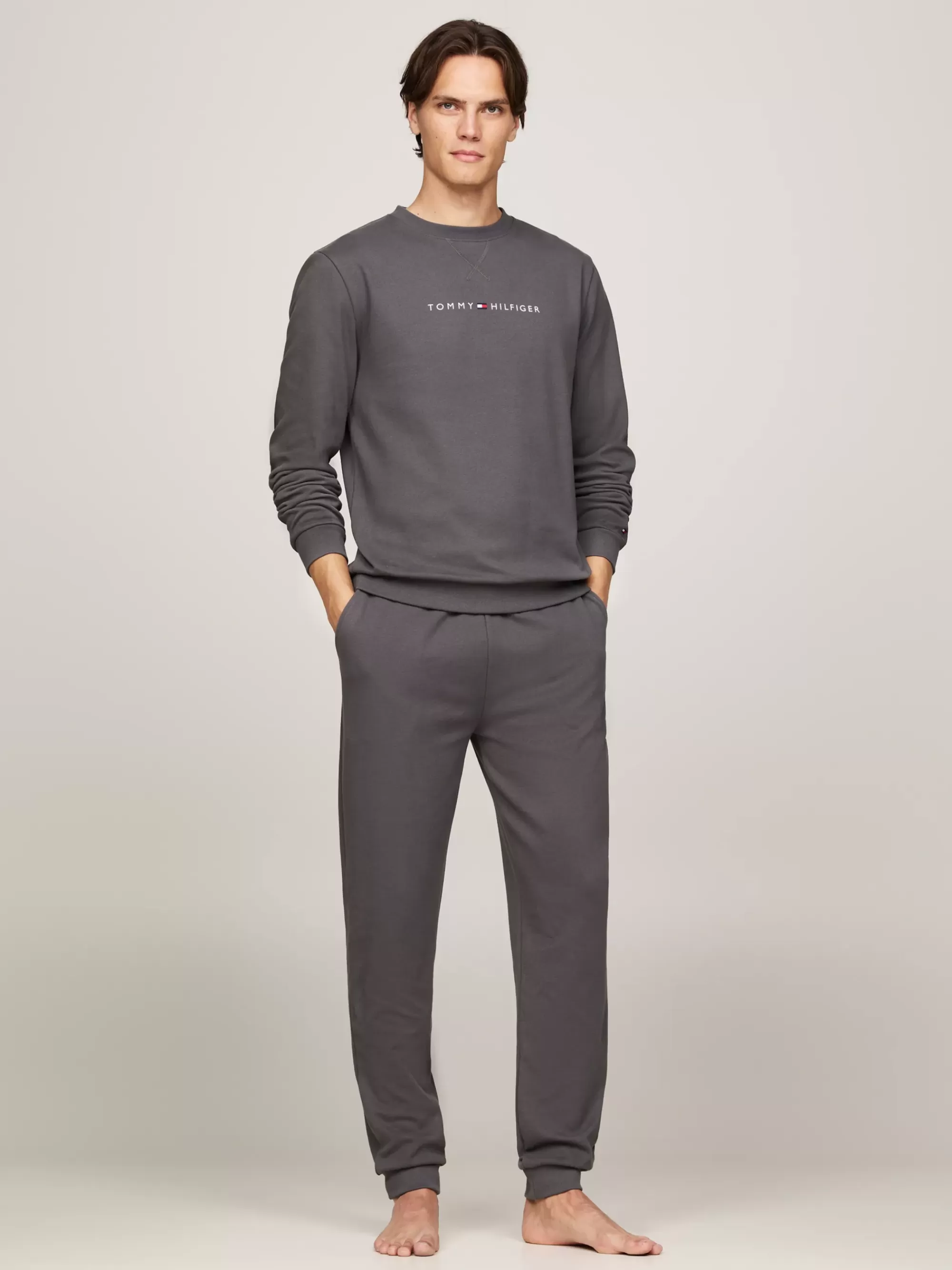 Loungewear*Tommy Hilfiger Original Lounge-sweatshirt Met Logo DARK ASH