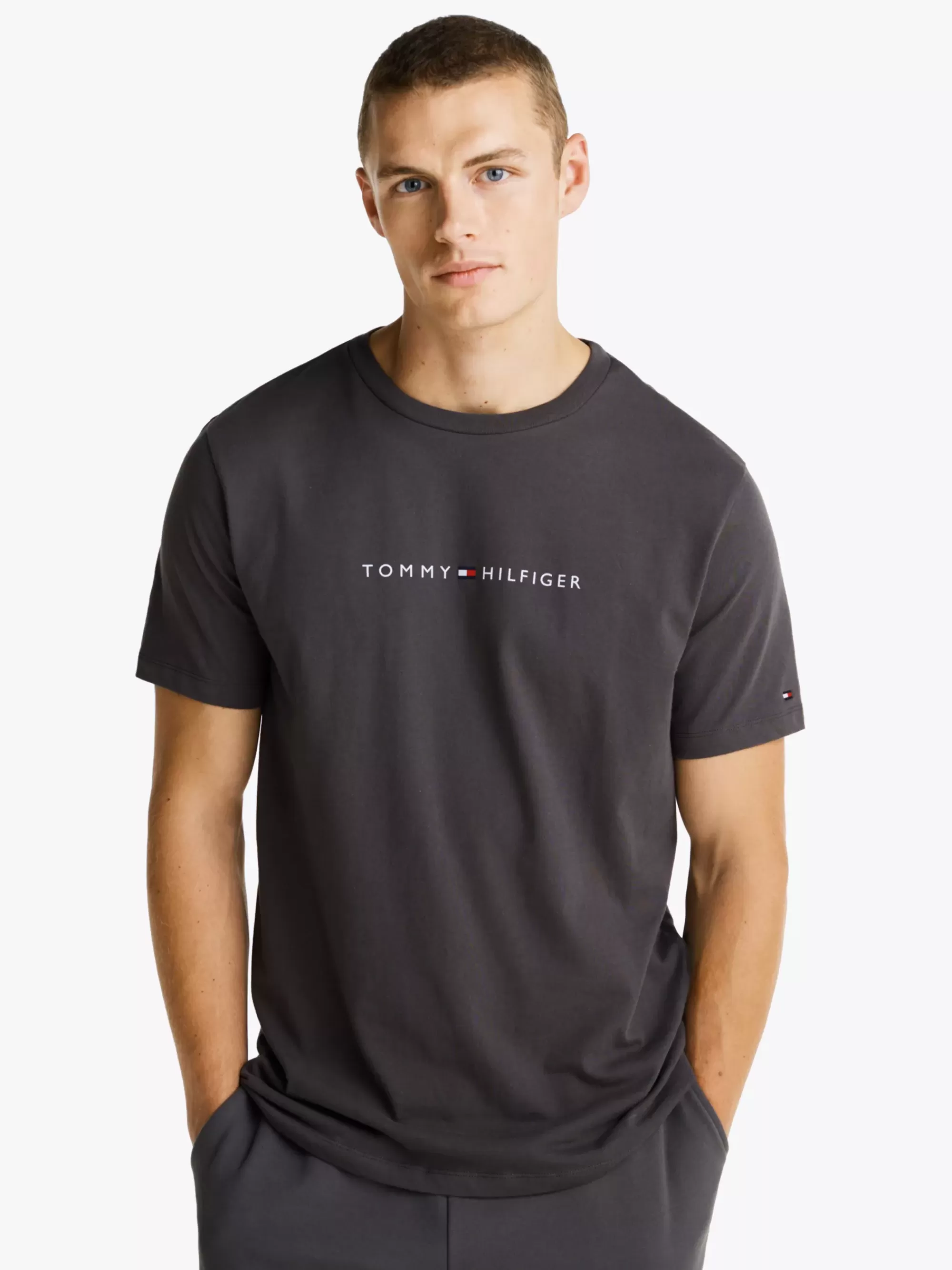 Loungewear*Tommy Hilfiger Original Lounge-T-shirt Met Logo DARK ASH