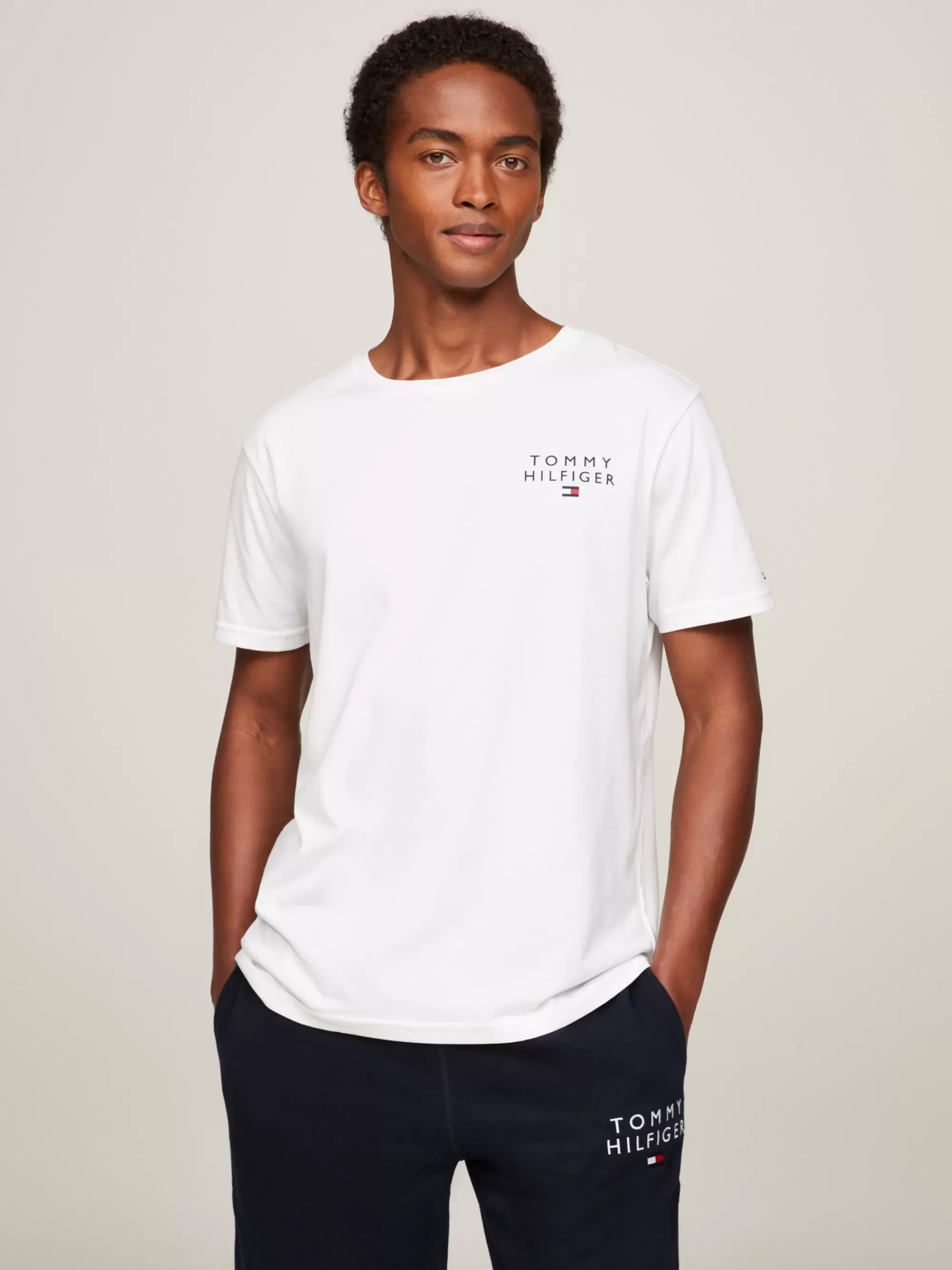 Loungewear*Tommy Hilfiger Original Lounge-T-shirt Met Logo WHITE