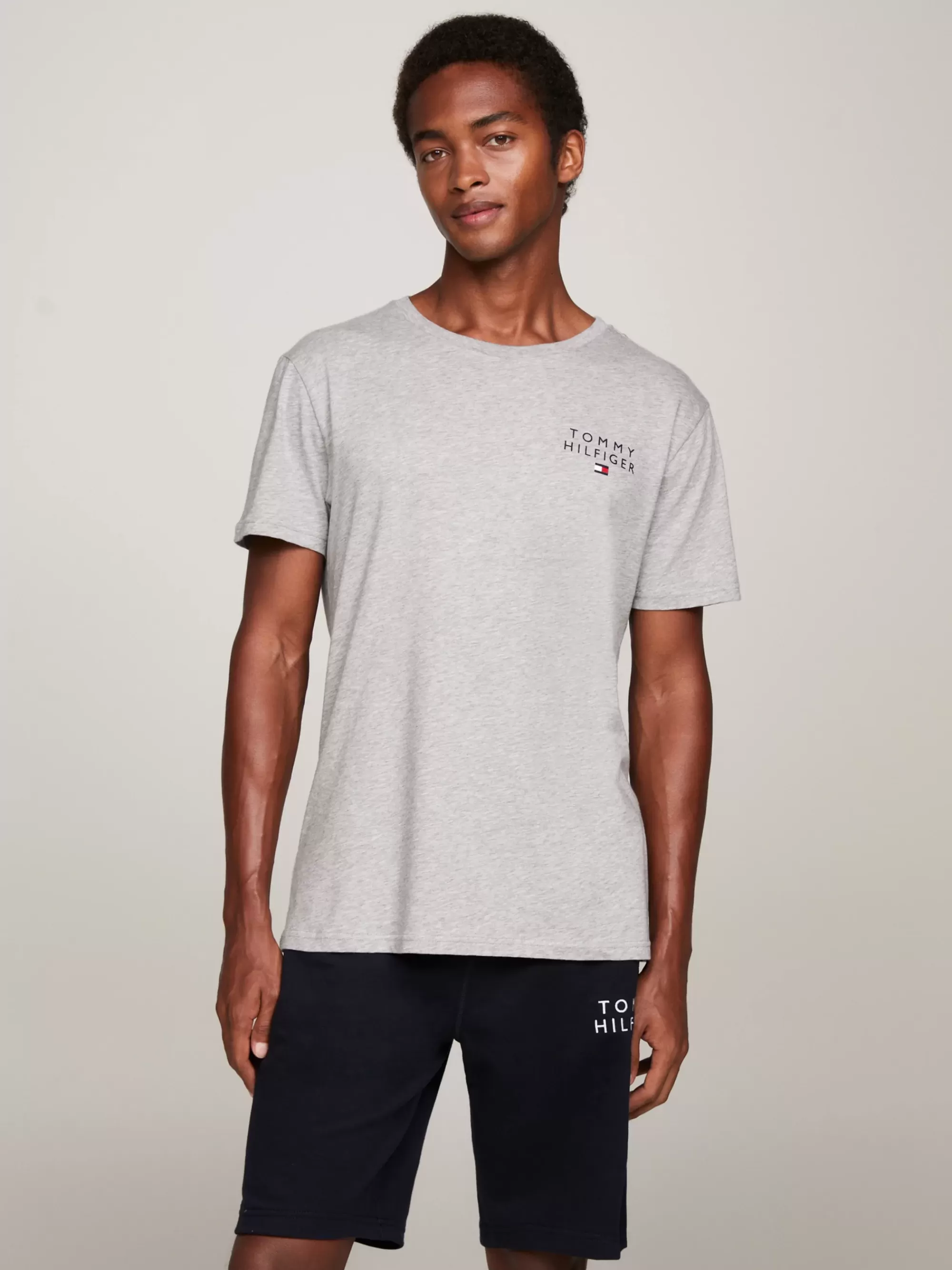 Loungewear*Tommy Hilfiger Original Lounge-T-shirt Met Logo LIGHT GREY HEATHER