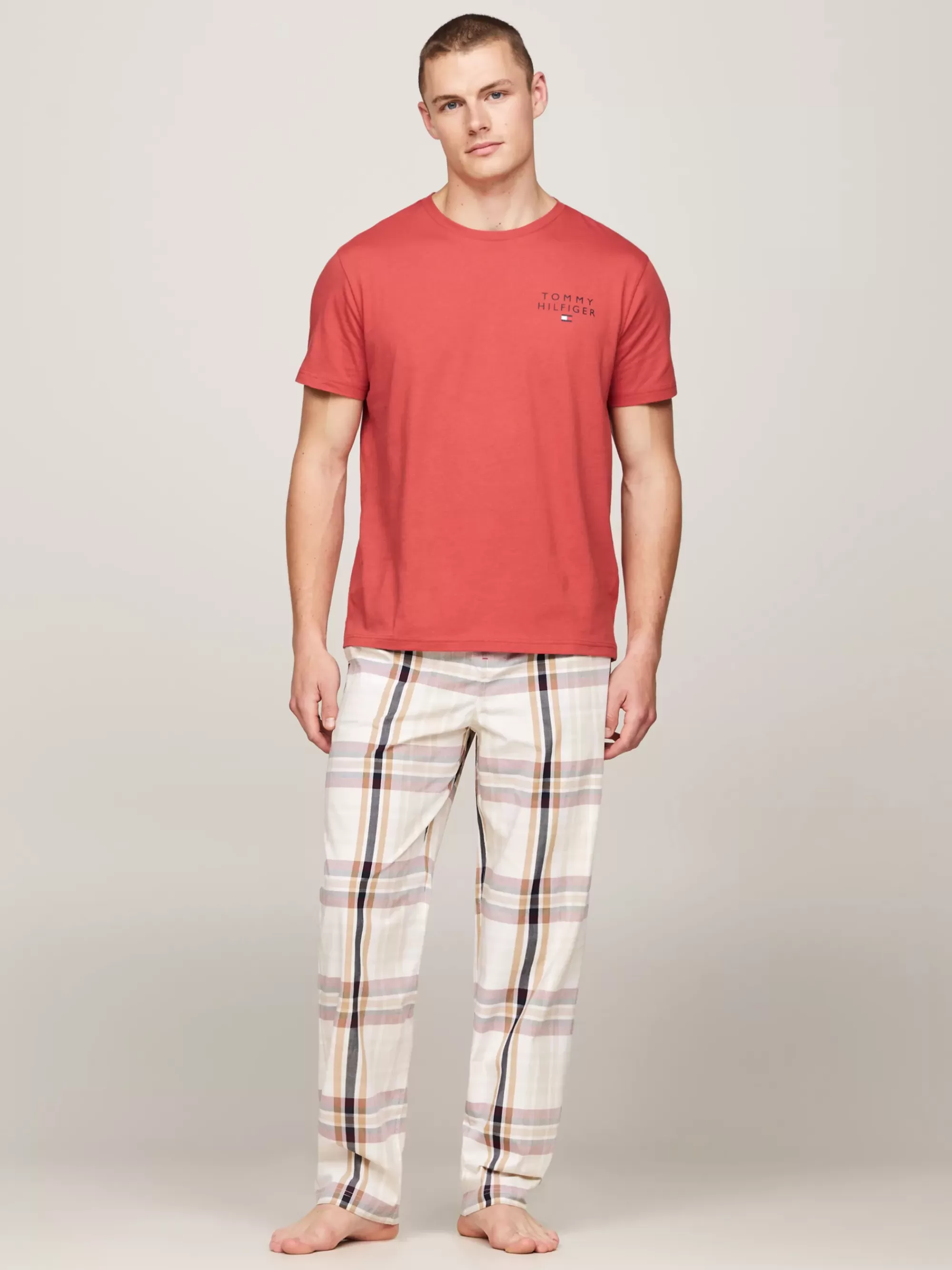 Loungewear*Tommy Hilfiger Original Lounge-T-shirt Met Logo TERRA RED