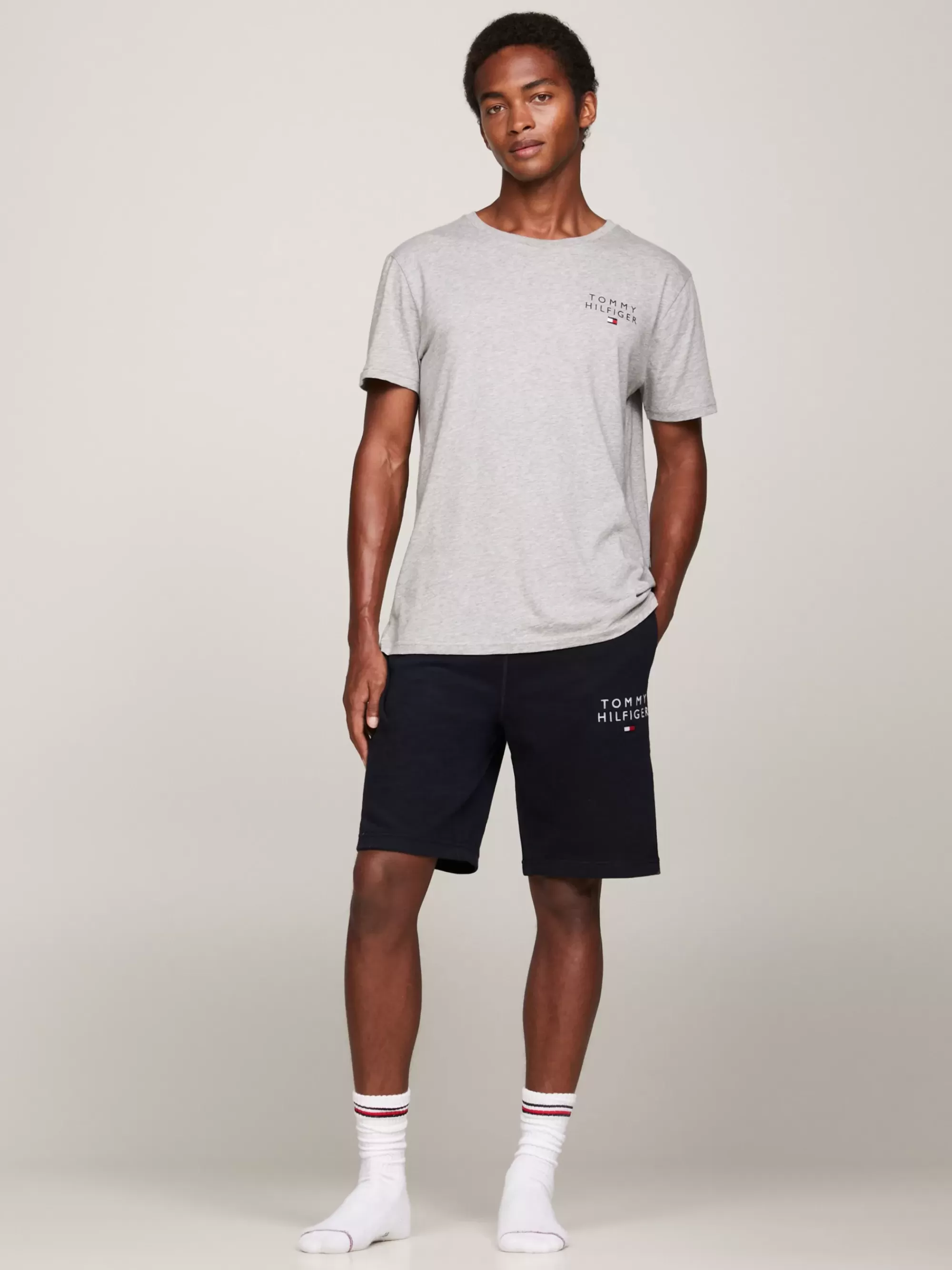 Loungewear*Tommy Hilfiger Original Lounge-T-shirt Met Logo LIGHT GREY HEATHER