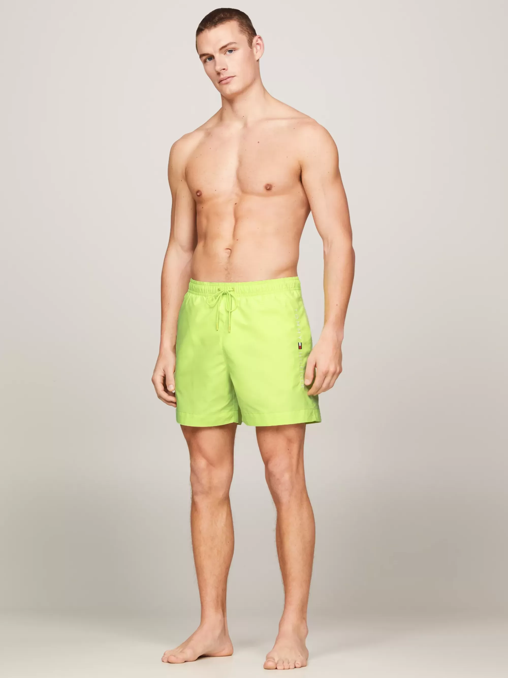 Zwemkleding*Tommy Hilfiger Original Medium Lange Zwemshort Met Trekkoord FADED LIME