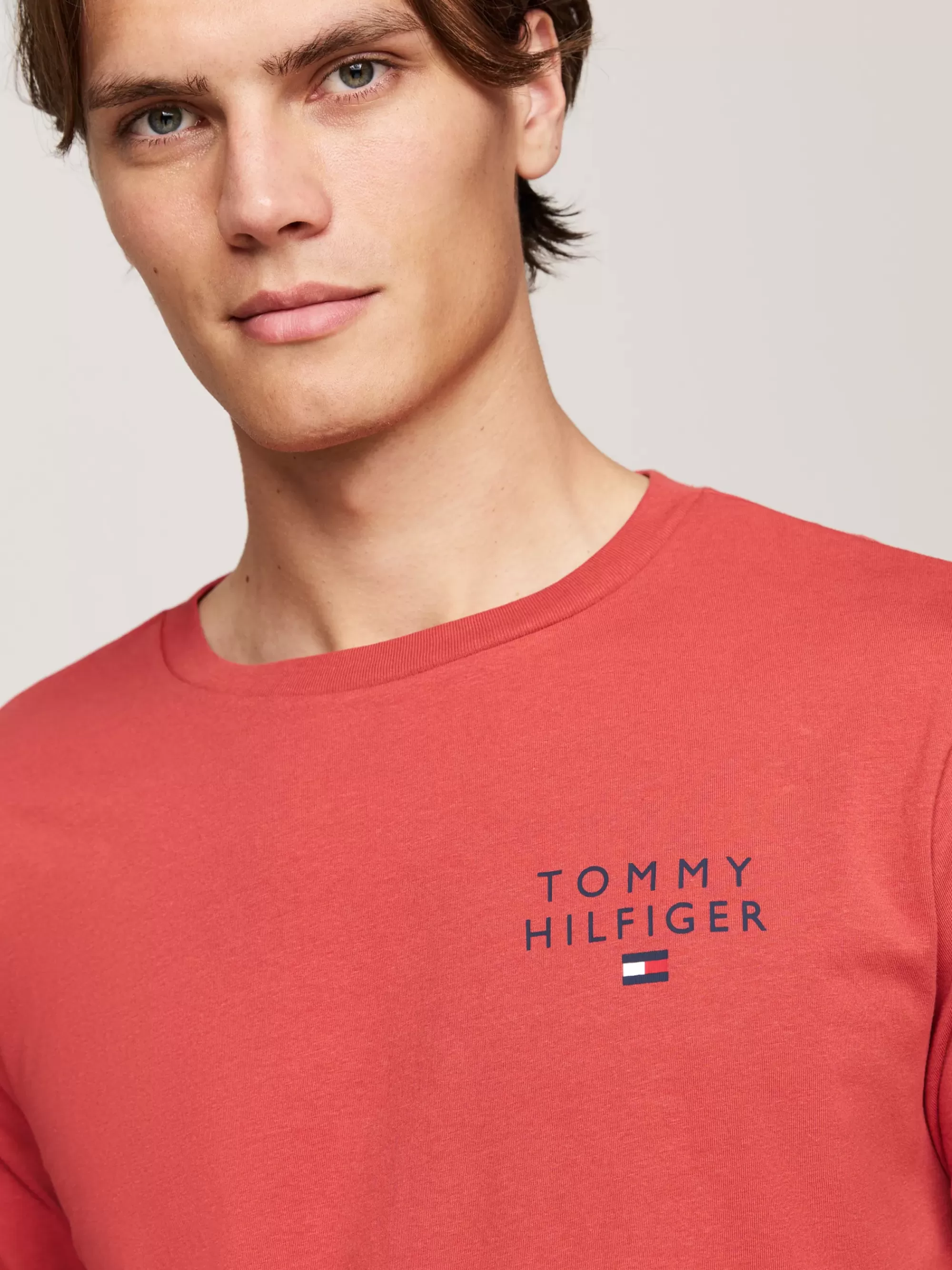 Zwemkleding*Tommy Hilfiger Original Pyjamaset Met Longsleeve Top TERRA RED / MULTICO STRIPE