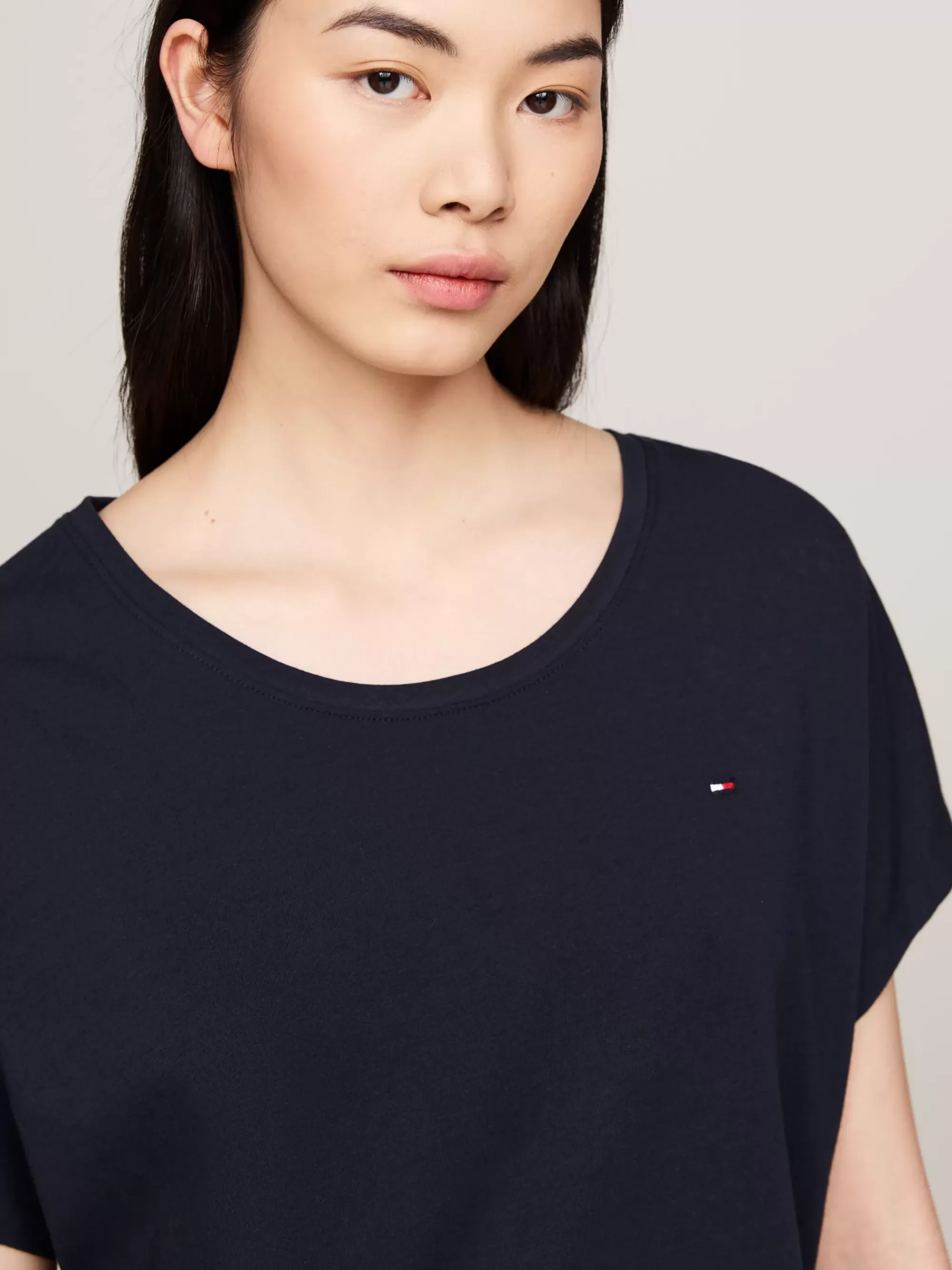 Pyjama's & Nachtkleding*Tommy Hilfiger Original Pyjamaset Met T-shirt En Short DESERT SKY/STAR ANCIENT WHITE AOP
