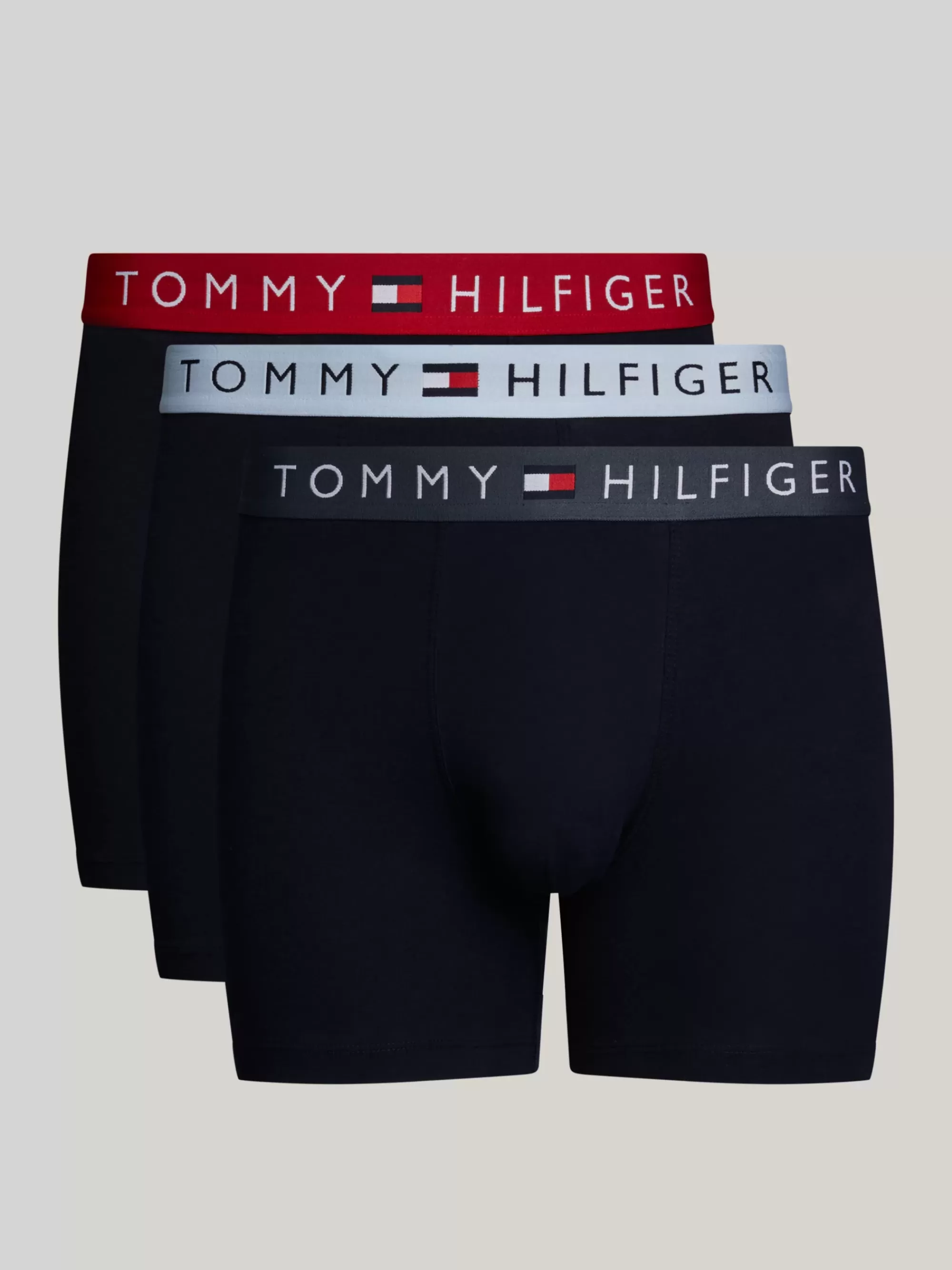 Ondergoed*Tommy Hilfiger Original Set Van 3 Boxer Briefs Met Logo BREEZY BLUE/PRI RED/MIL DENIM