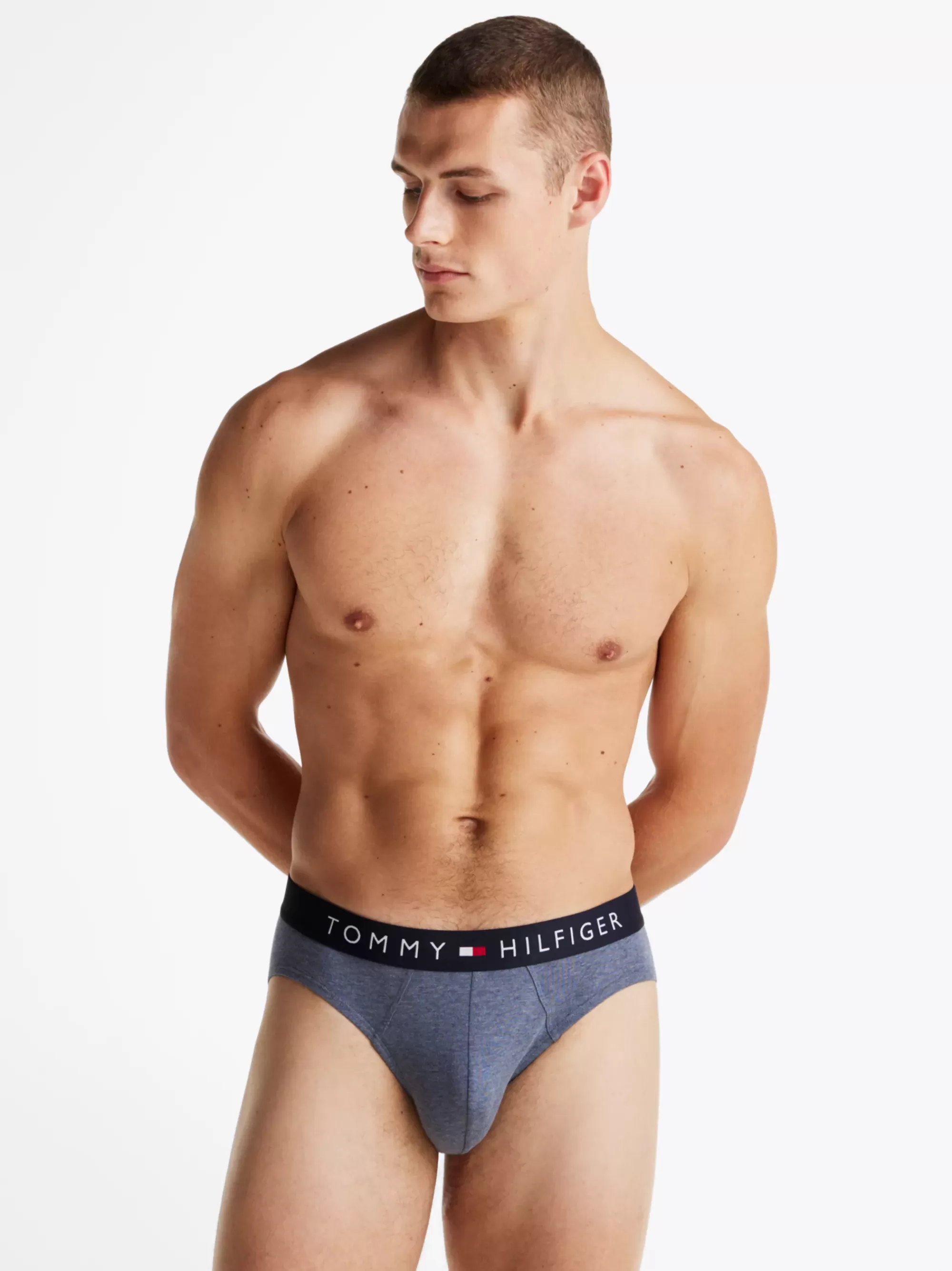 Strakke Boxers | Ondergoed*Tommy Hilfiger Original Set Van 3 Slips Met Print STRIPE/BLUE HEATHER